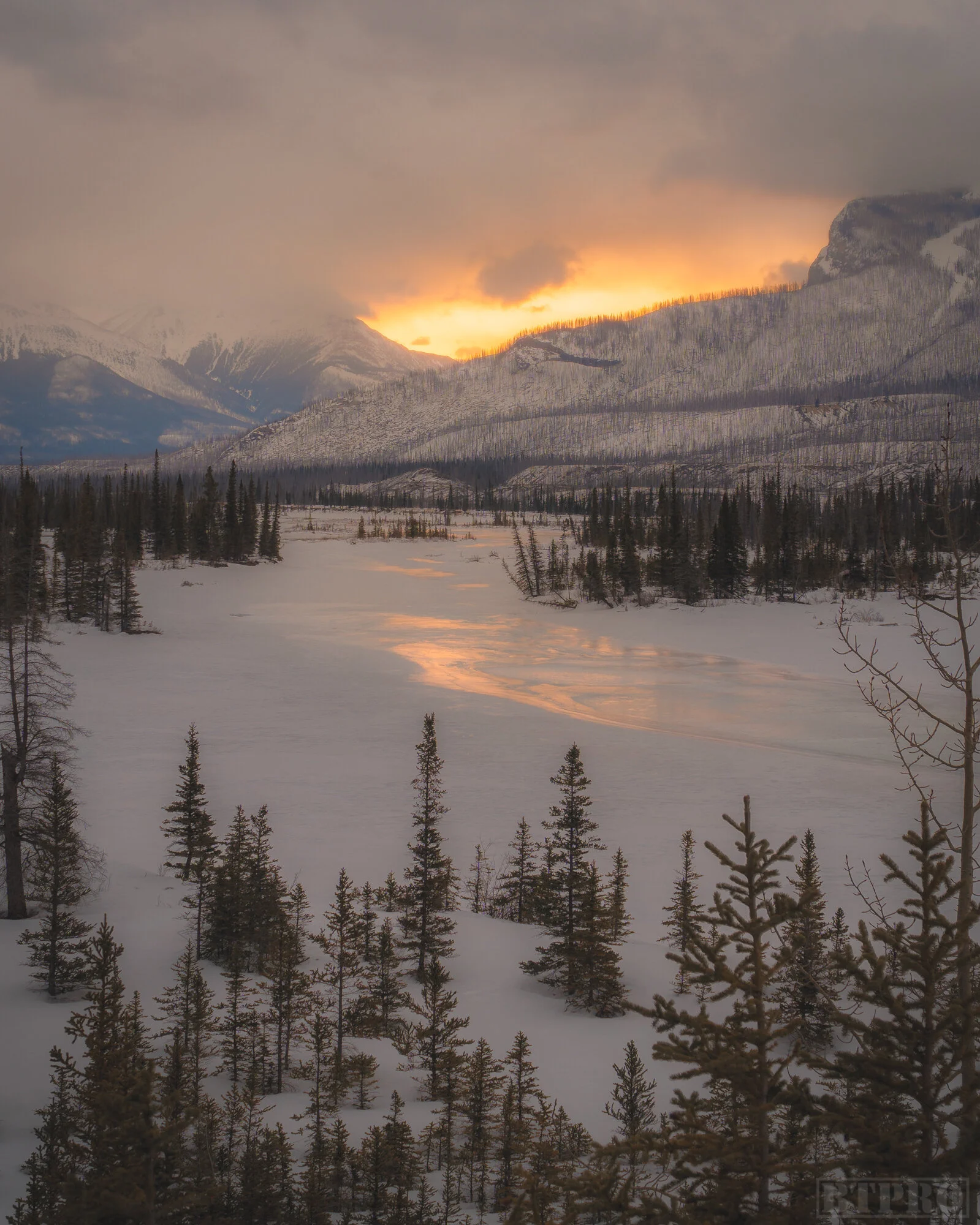 Sunrise at Saskatchewan River Crossing
