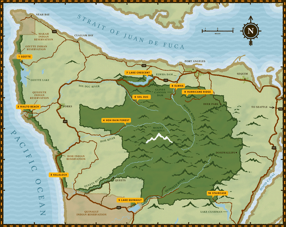 Olympic National Park Map