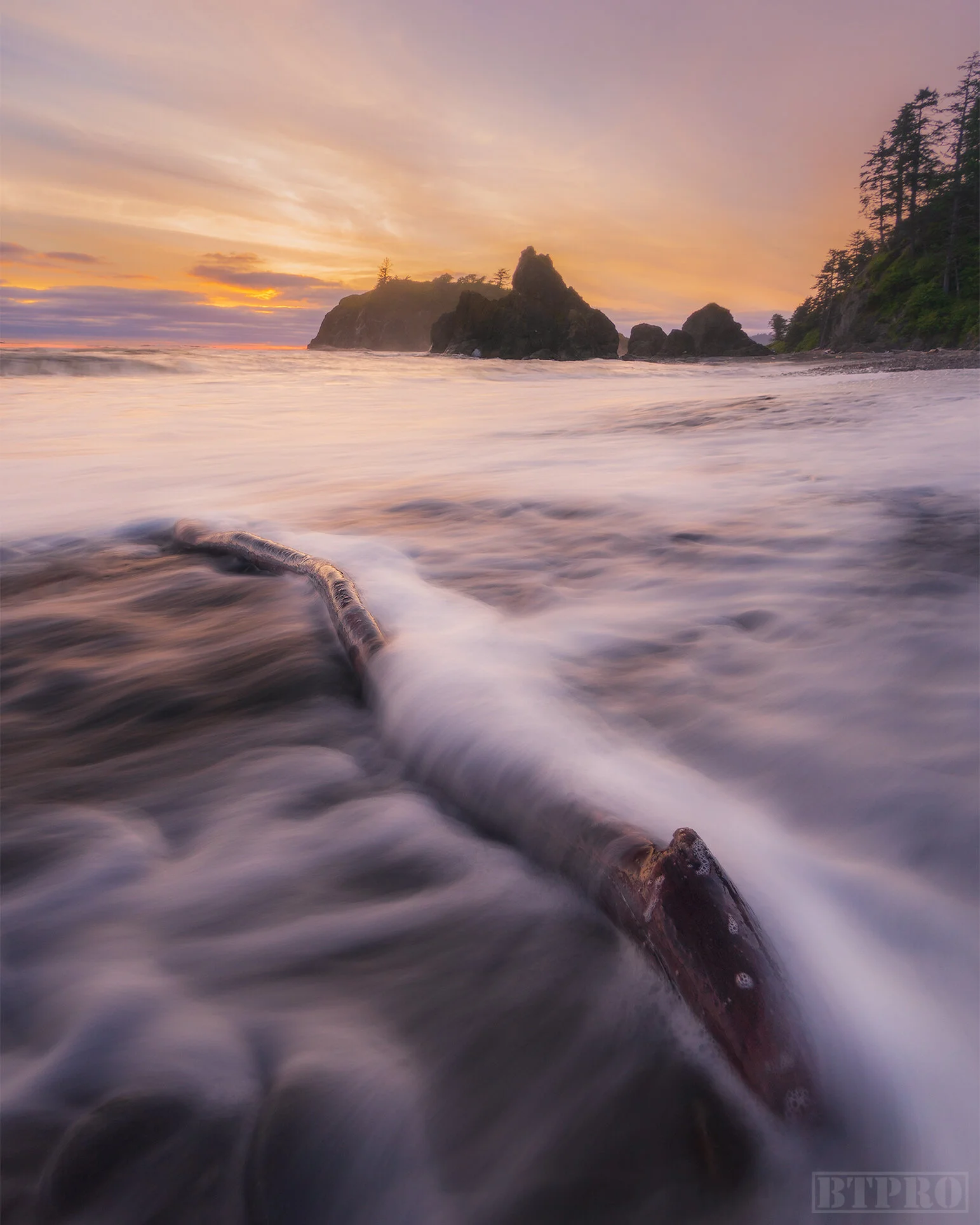 Sunset at Ruby Beach