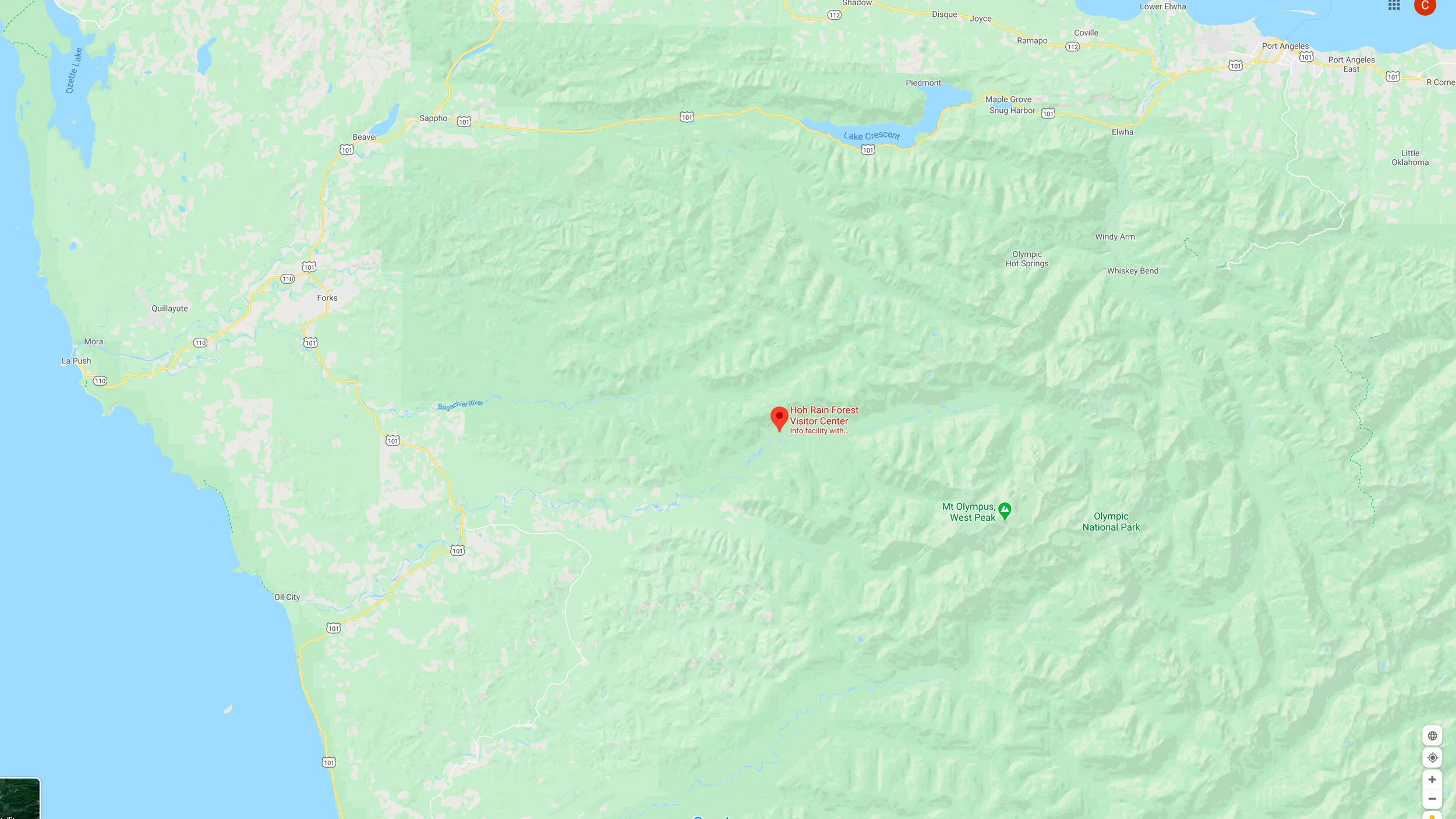 Hoh Rainforest Map