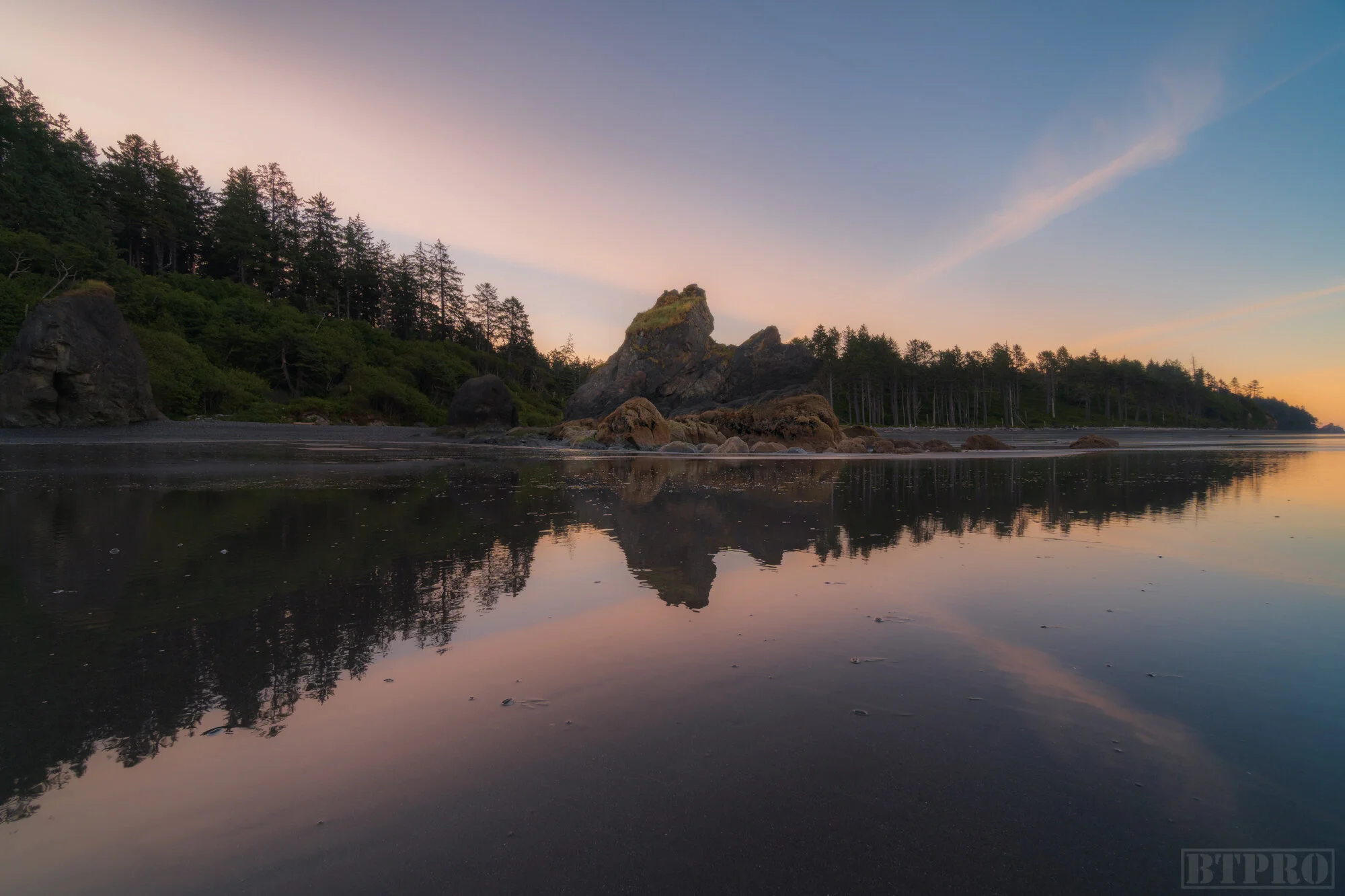 Sunrise at Ruby Beach