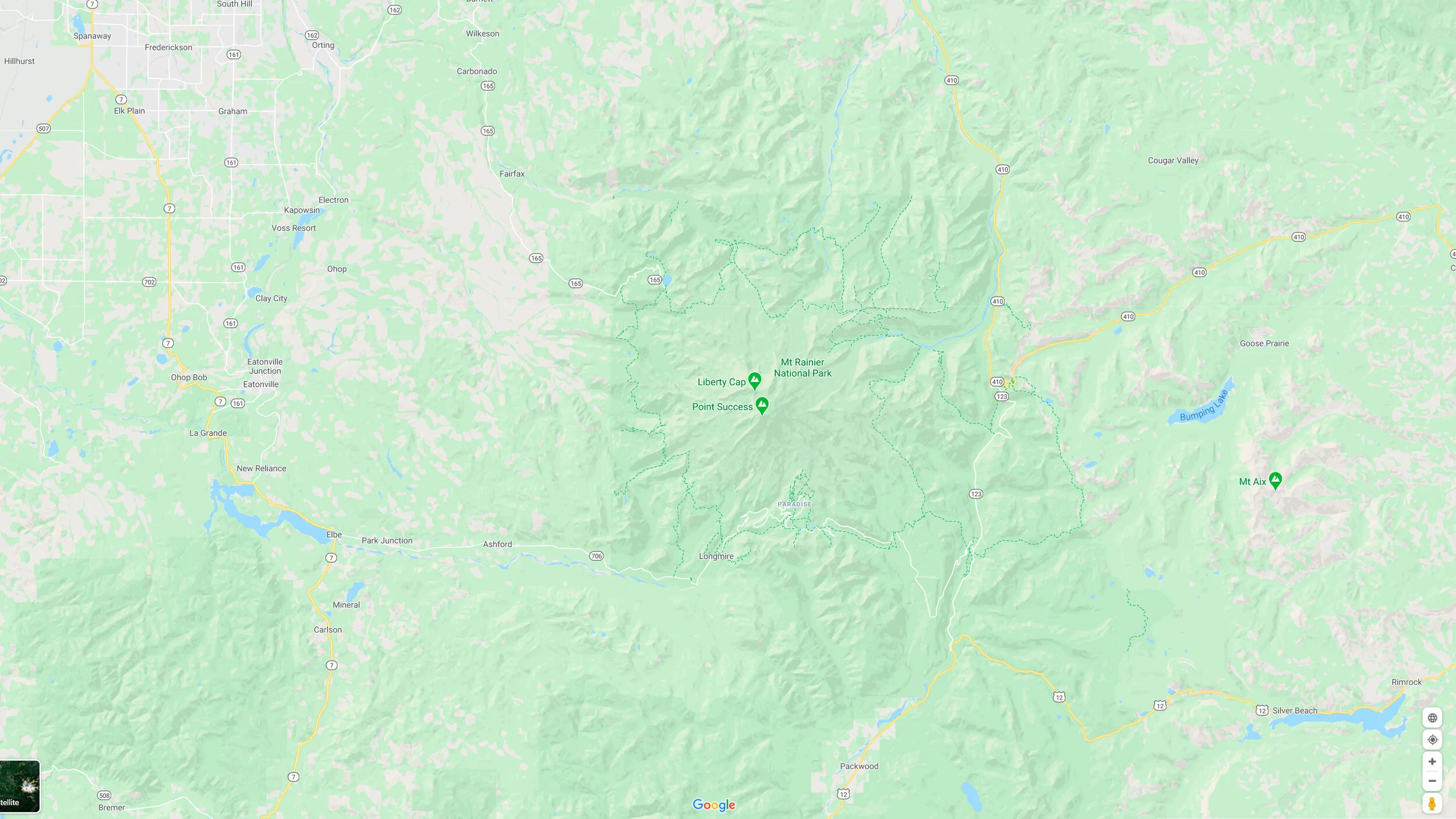 Mount Rainier Map