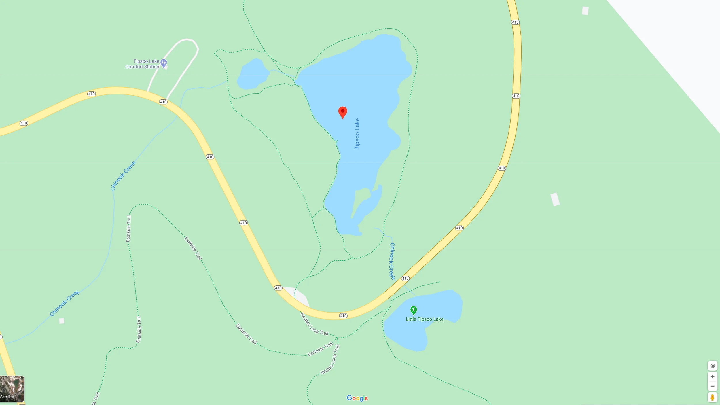 Tipsoo Lake Map