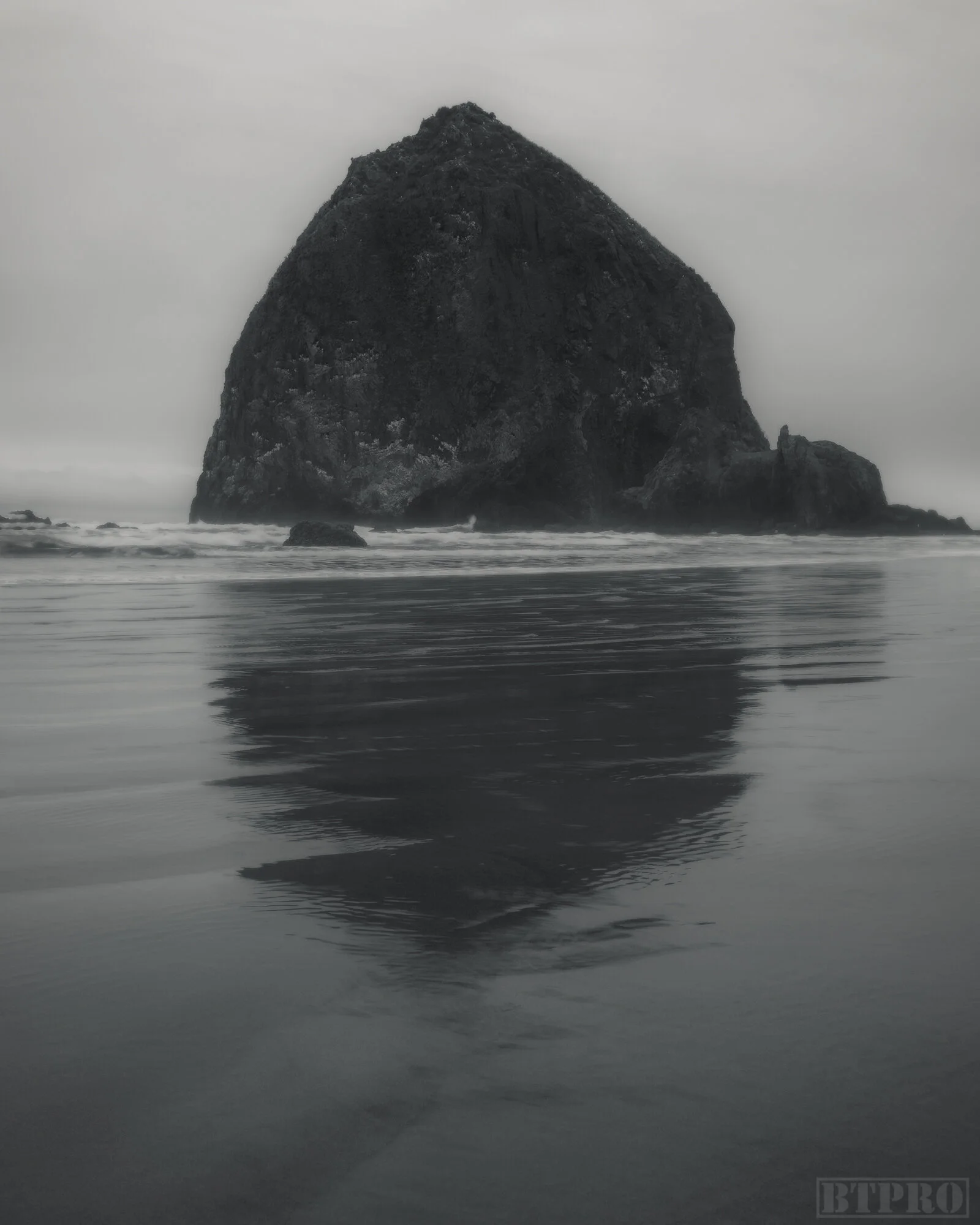 Moody Sunset at Haystack Rock