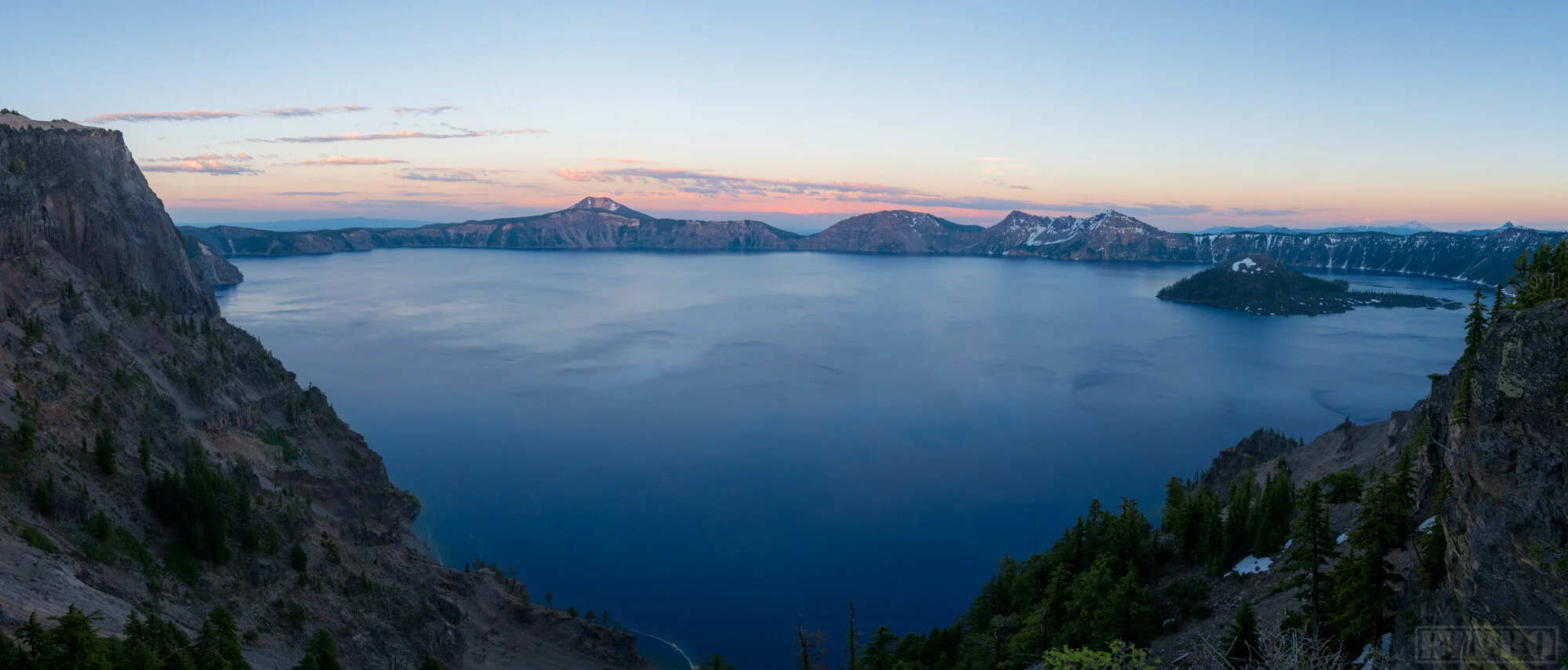 Sunset at Crater Lake