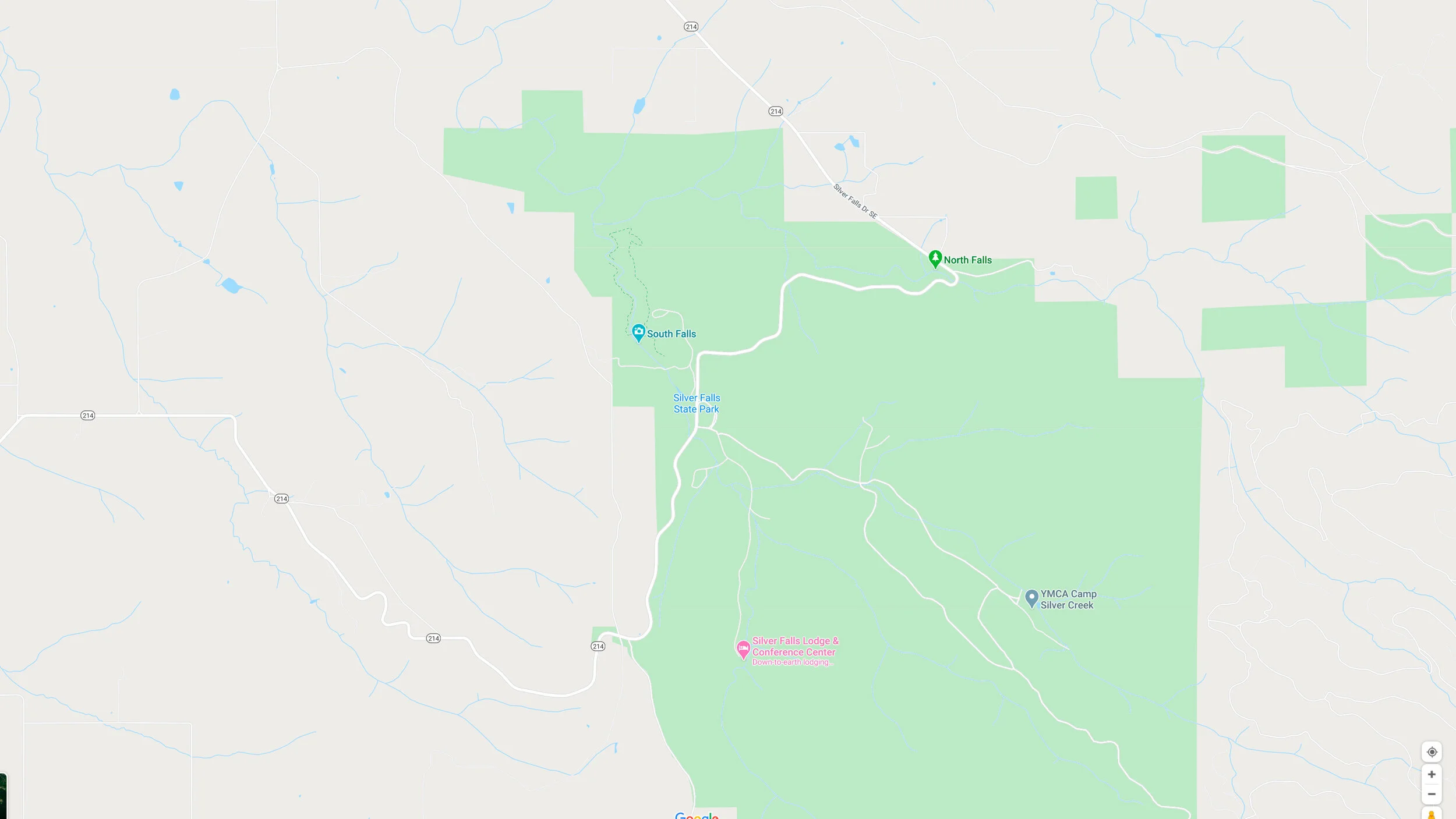 Silver Falls State Park Map