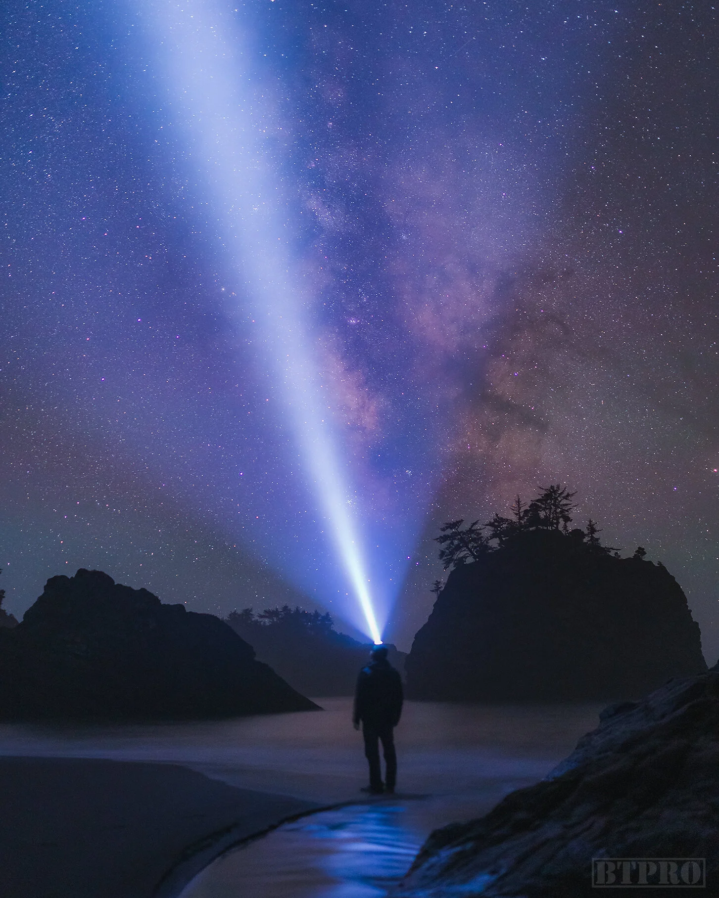 Milky Way Selfie at Secret Beach