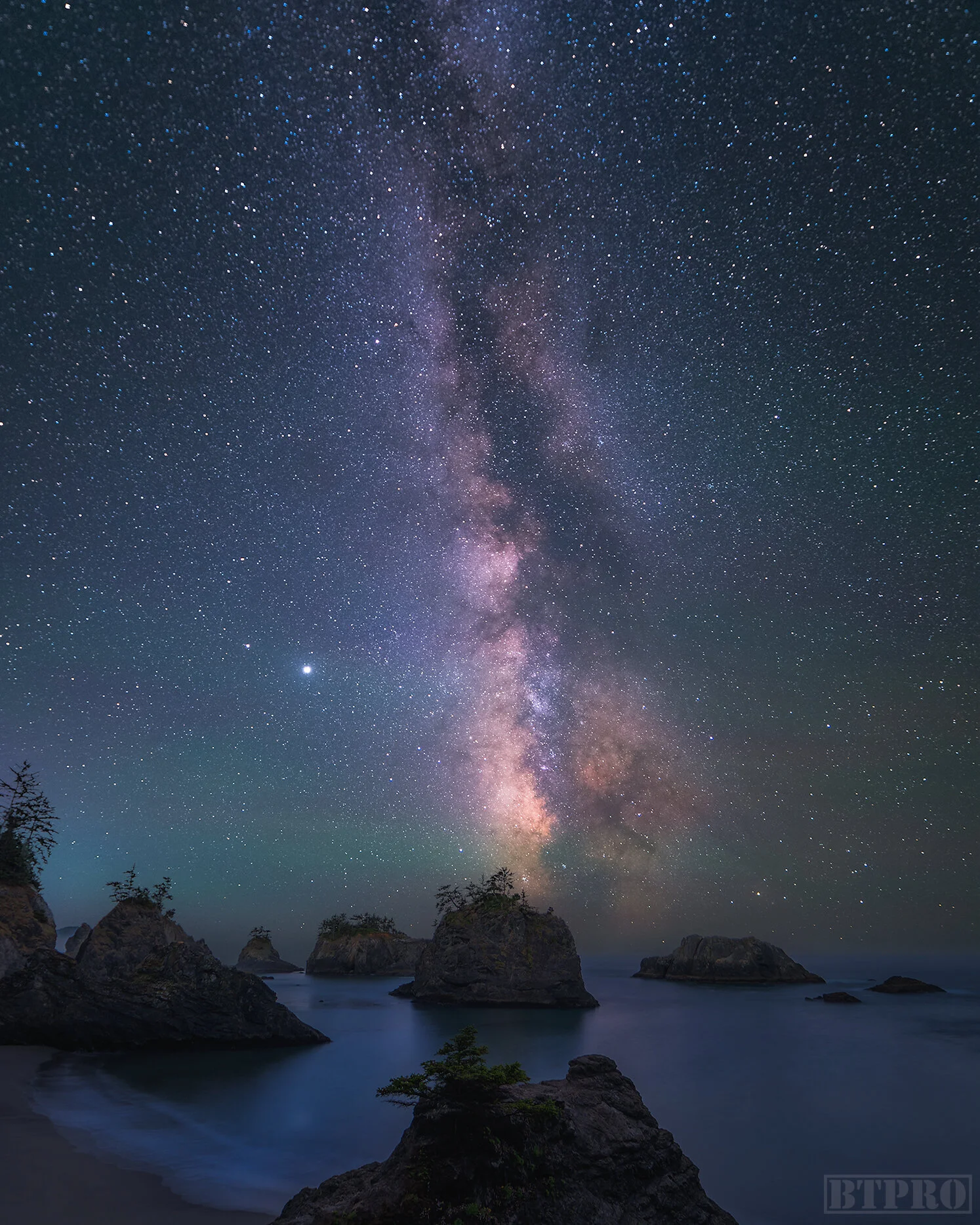 Astrophotography at Secret Beach