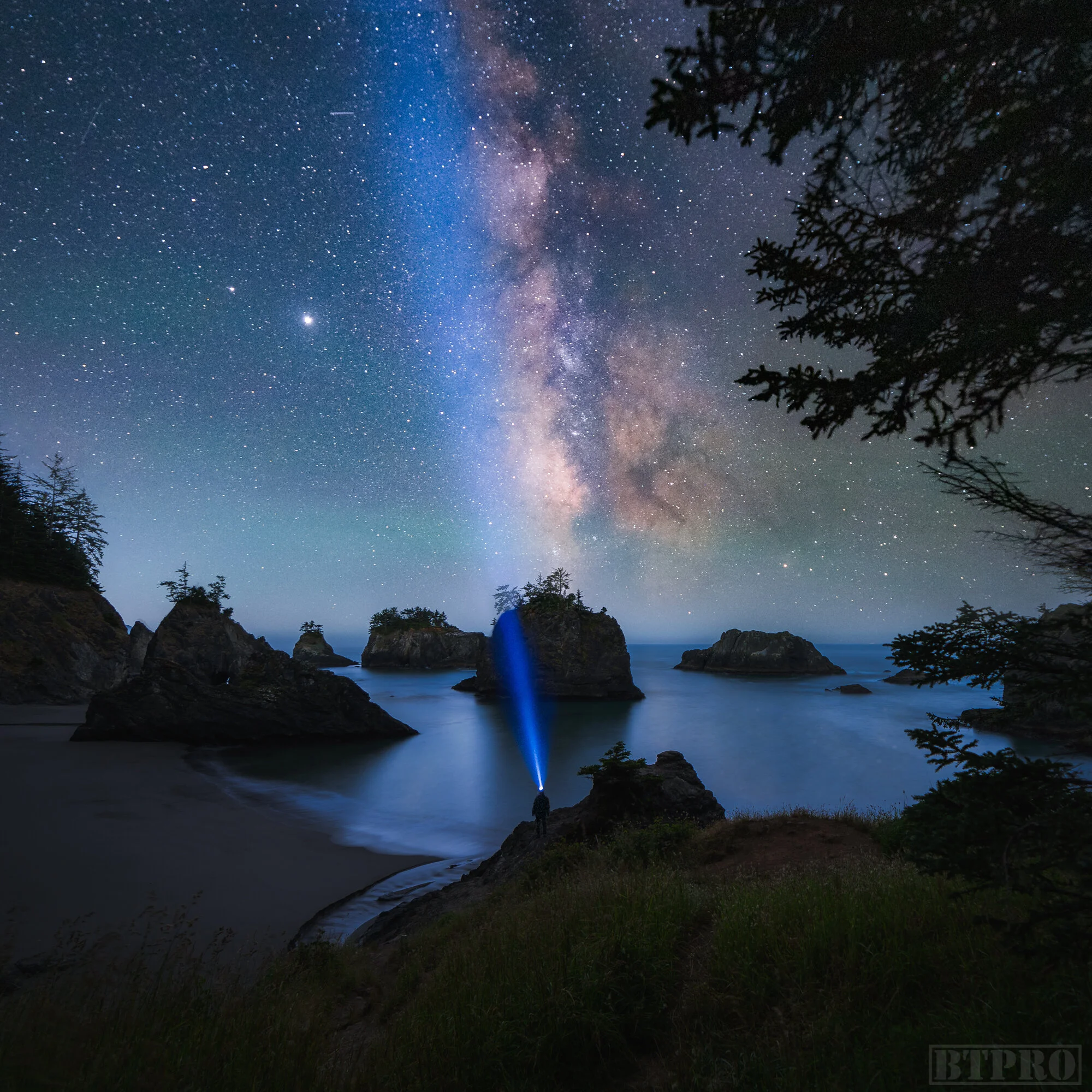 Milky Way Selfie at Secret Beach