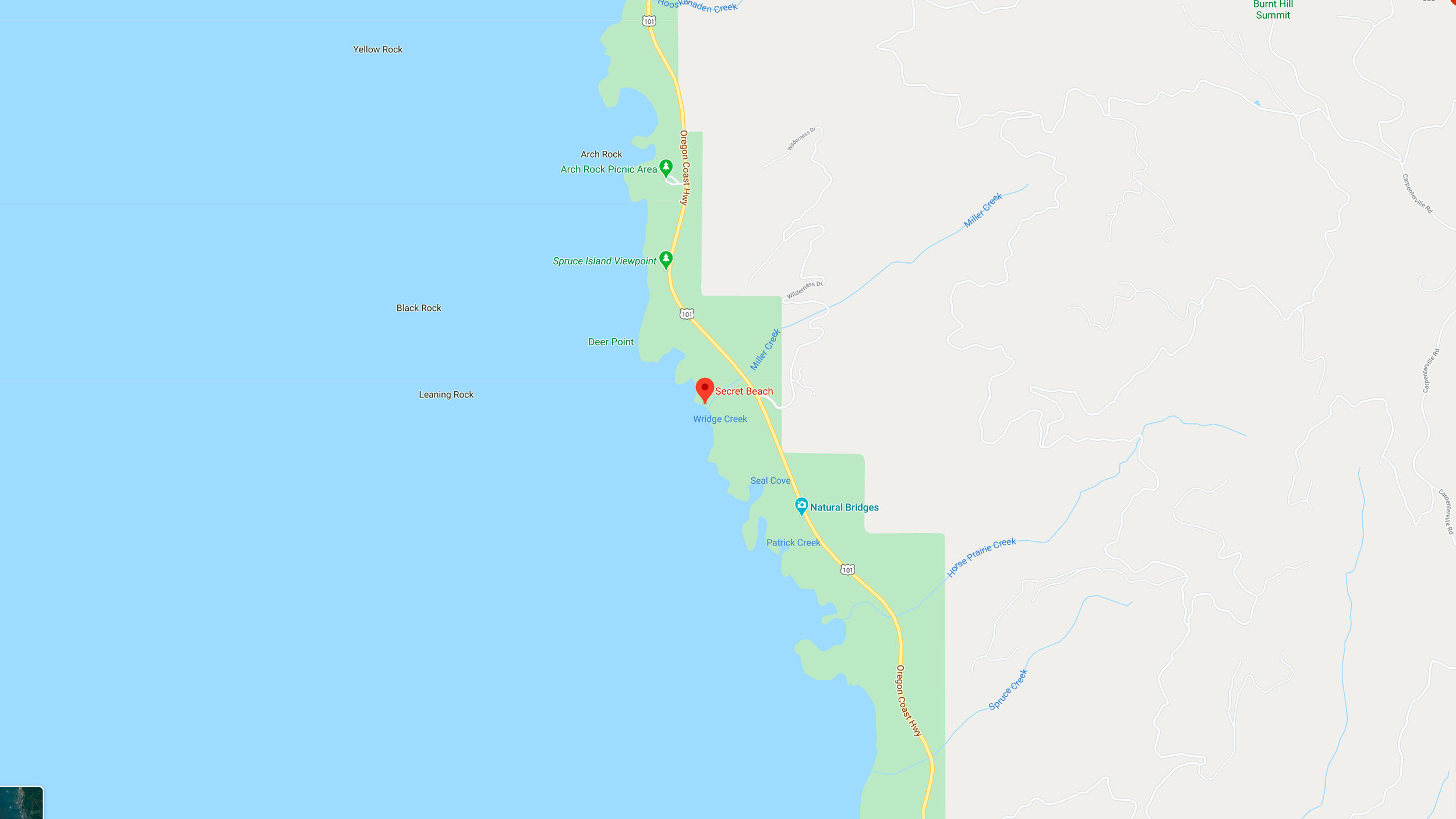 Secret Beach Map