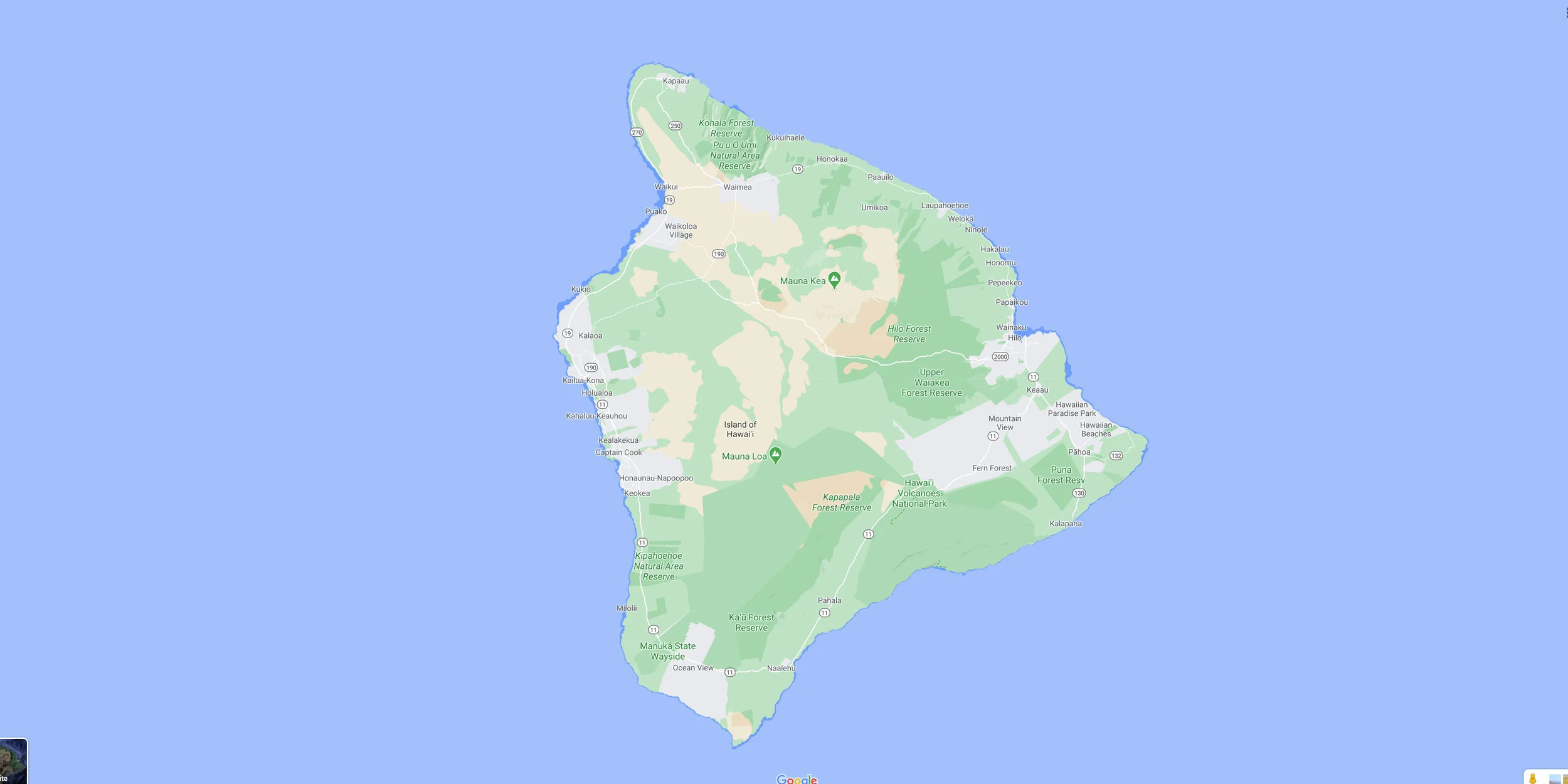 Big Island Map