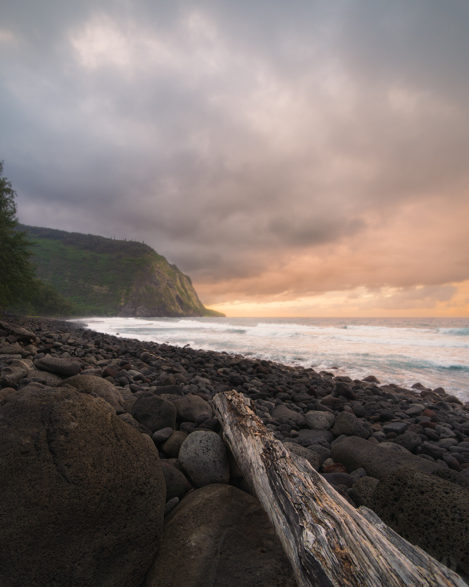 Sunset at Waipio Valley