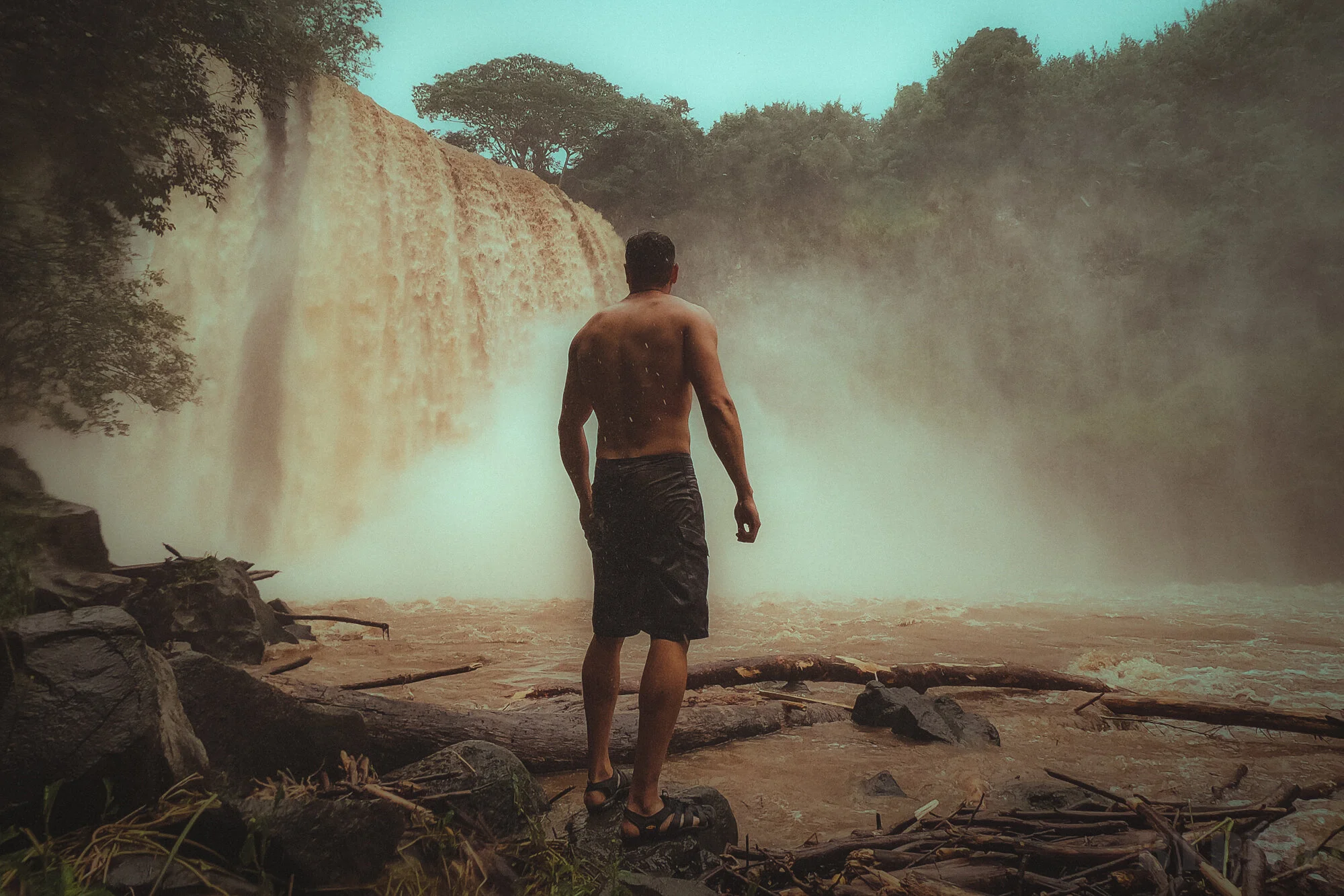 Wailua Falls After a Thunderstorm