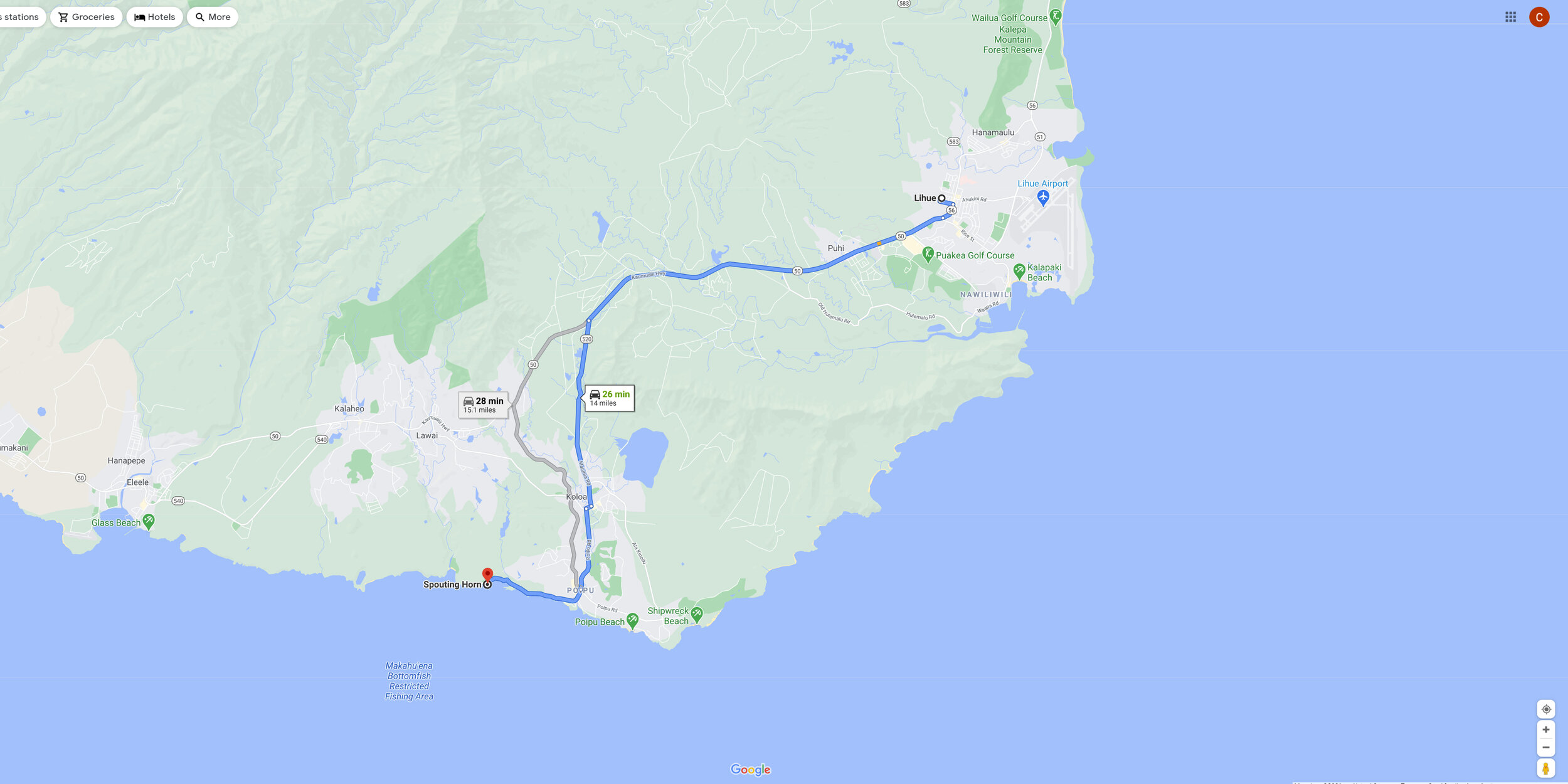 Spouting Horn Map