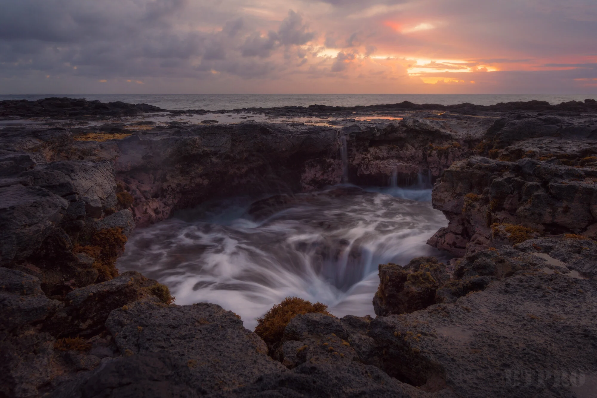 Long Exposure at Well Near Spouting Horn