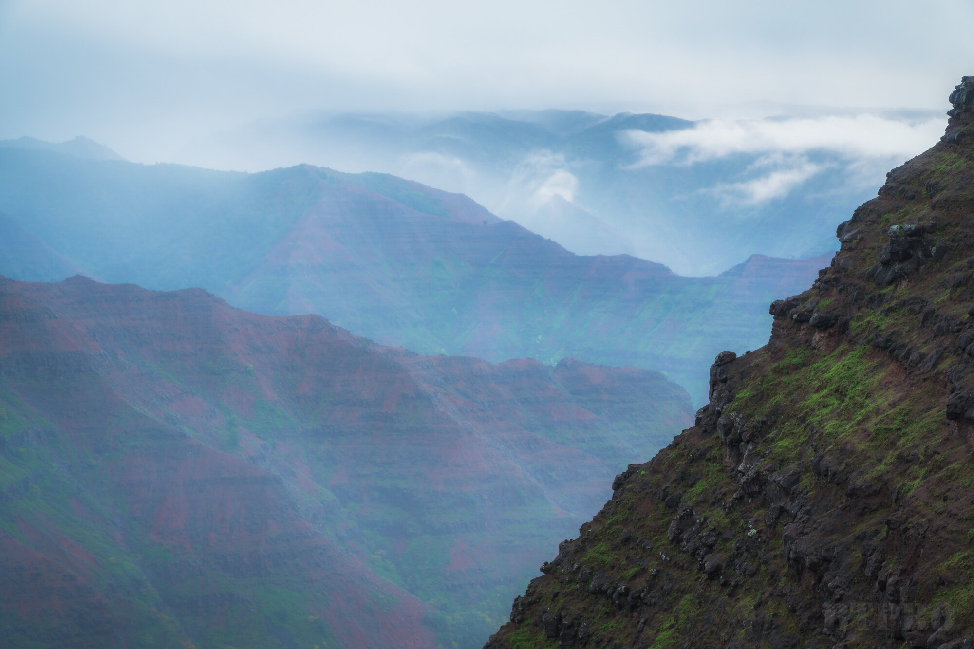 Abstract Shot of Waimea Canyon