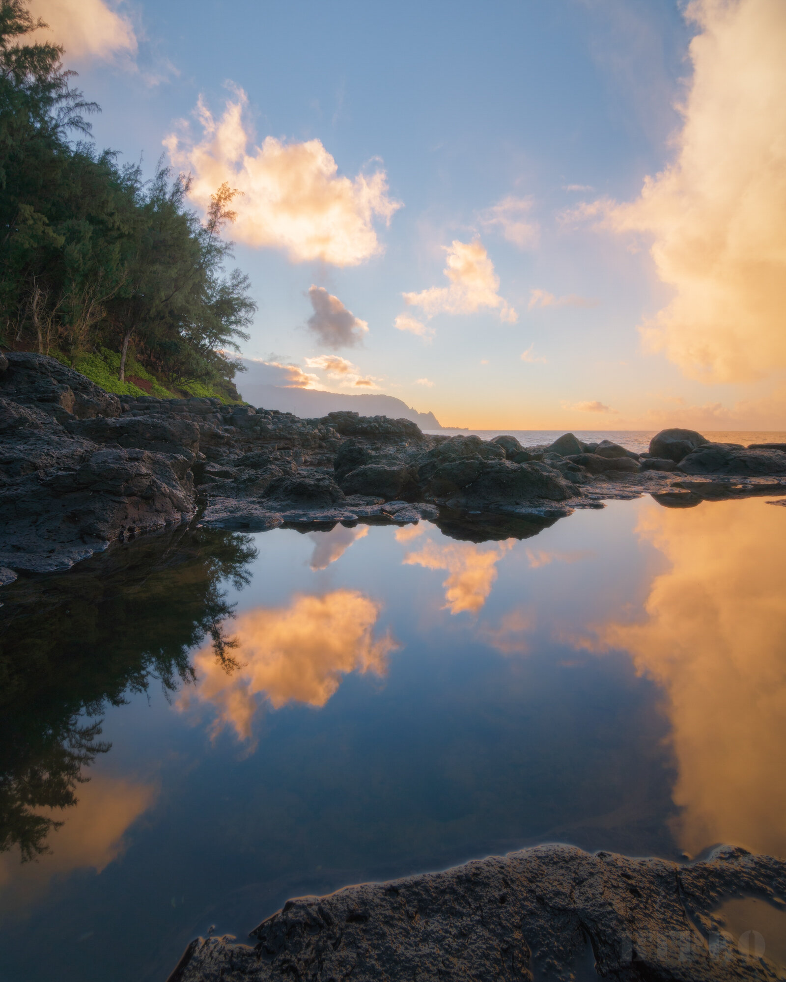 Tidepool Sunset at Queen’s Bath