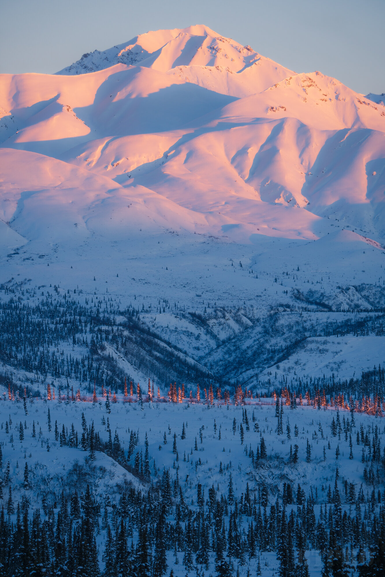 Sunset on Glenn Highway