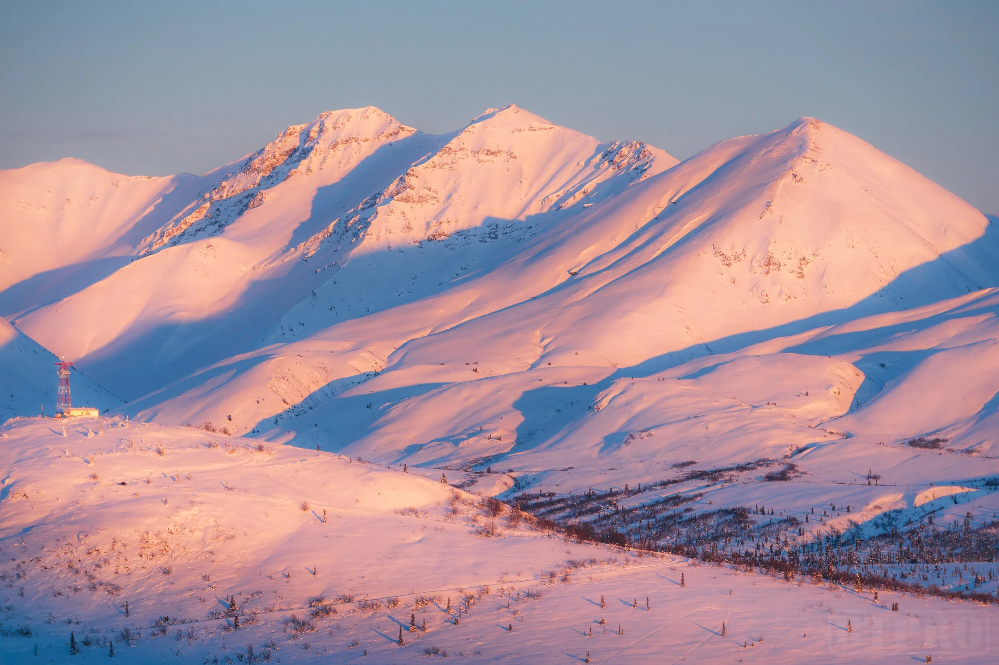 Sunset on Glenn Highway