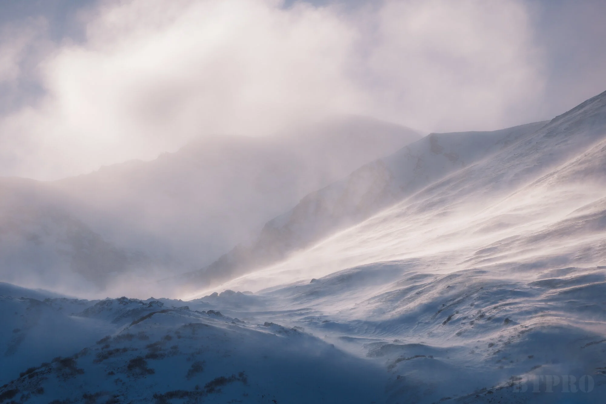 Details Shot of Windy Mountains