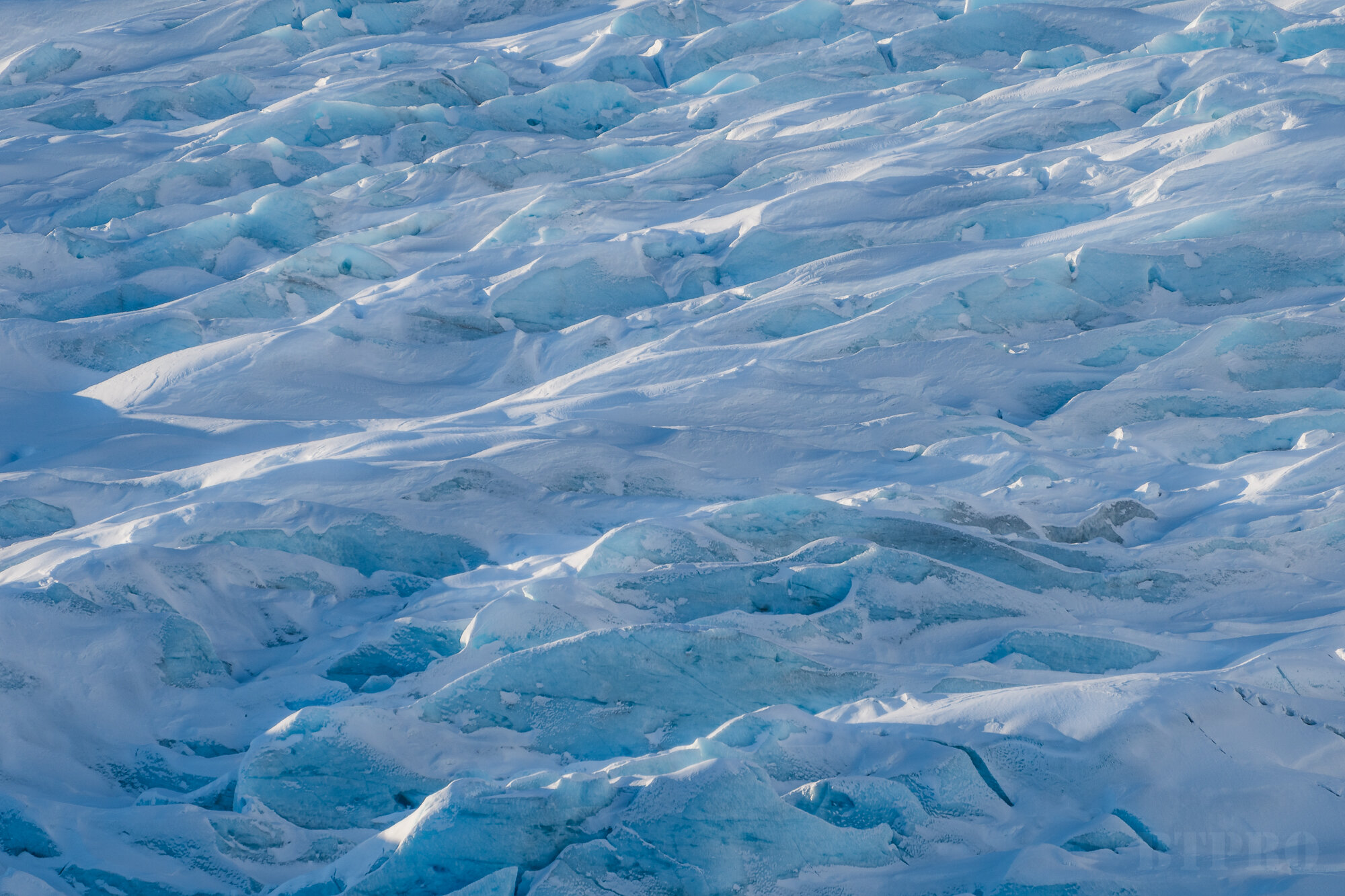 Portage Glacier Closeup Shot