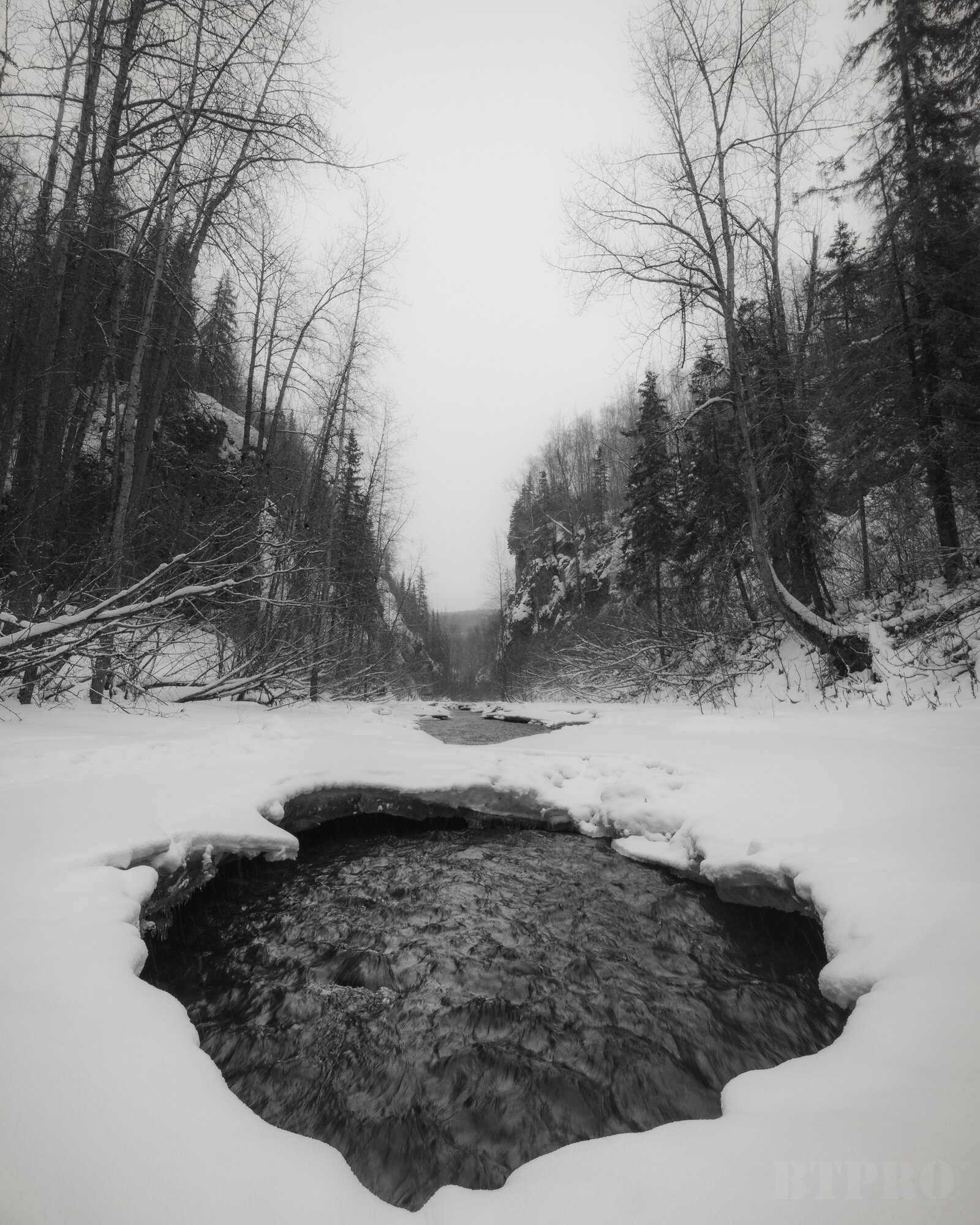 Moody Shot of Hike to Thunderbird Falls