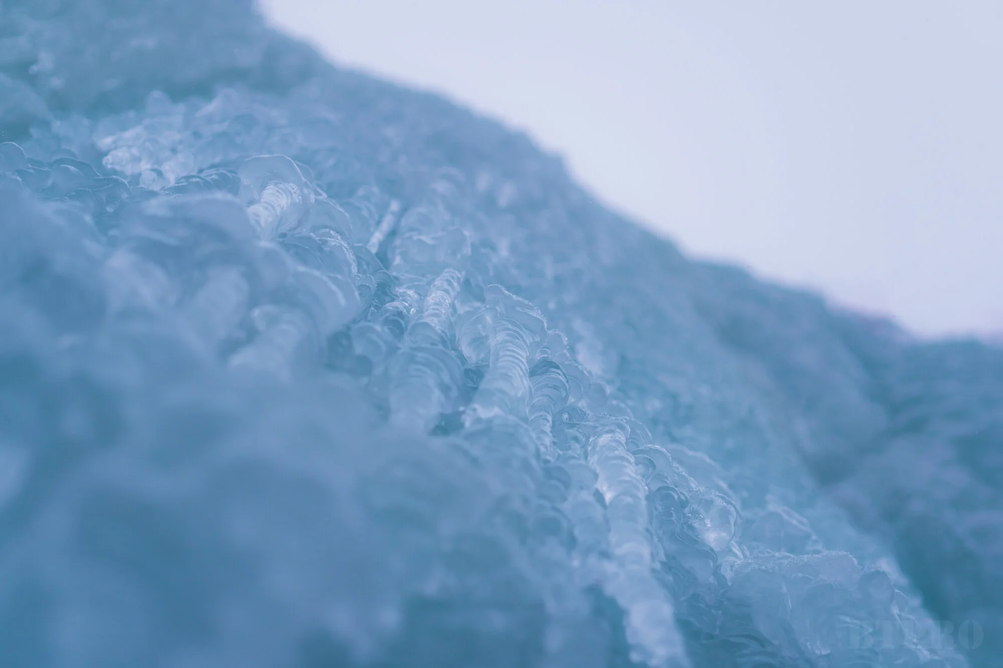 Detail Shot of Waterfall Along Eklutna River