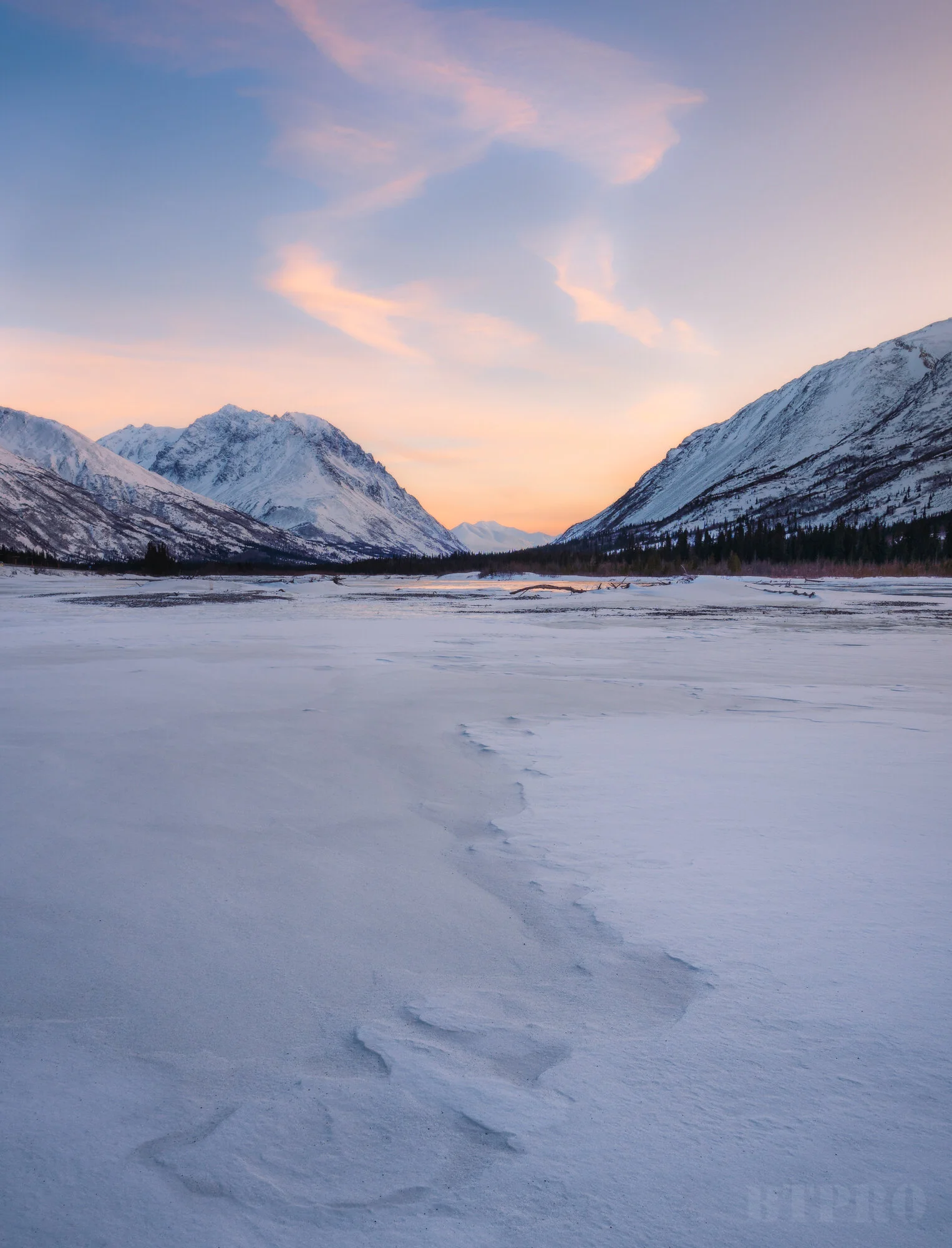 Sunset Near Denali National Park