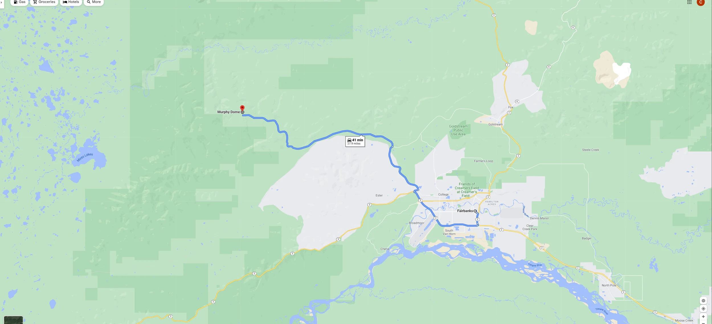 Murphy Dome Map