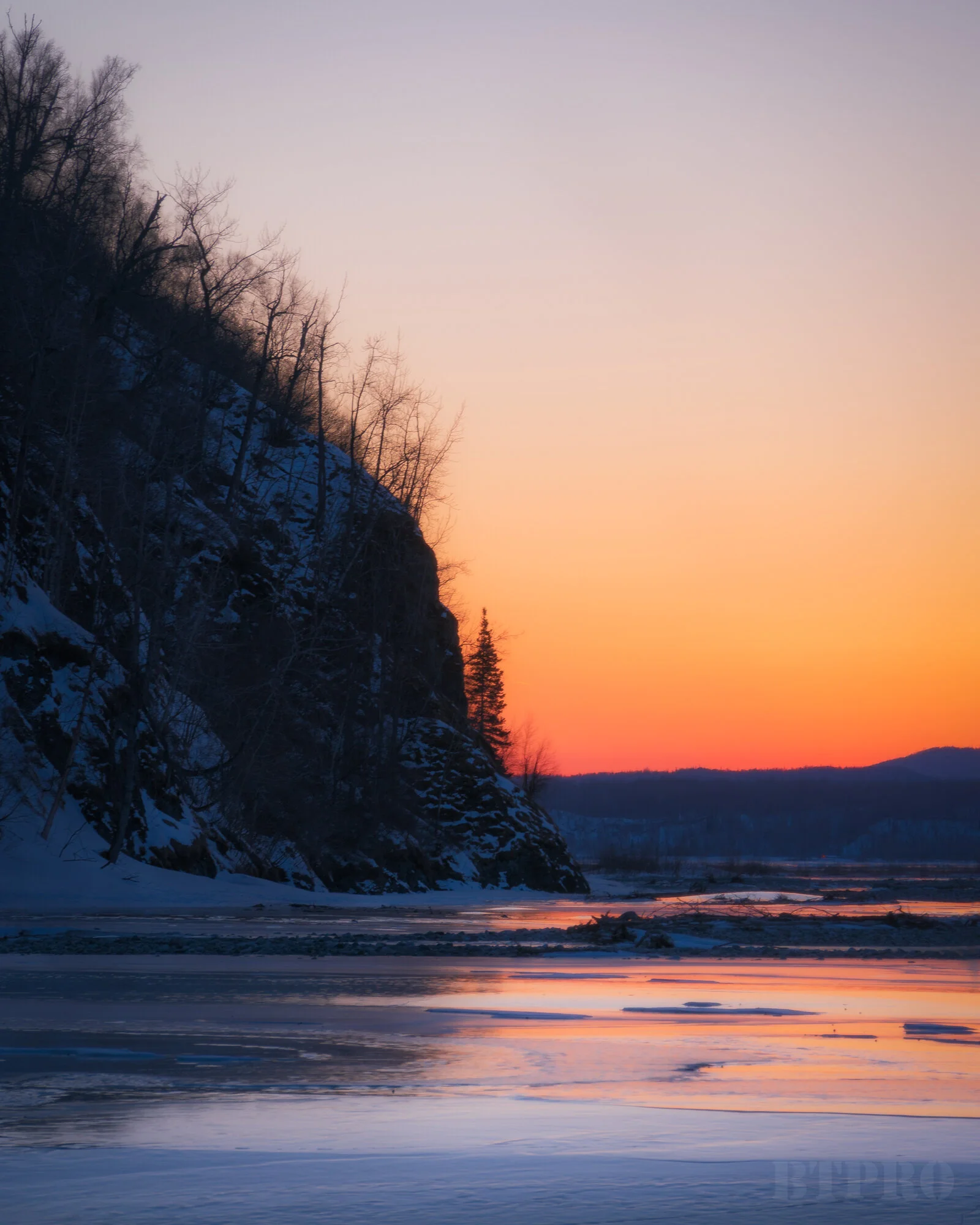 Sunset off Glenn Highway