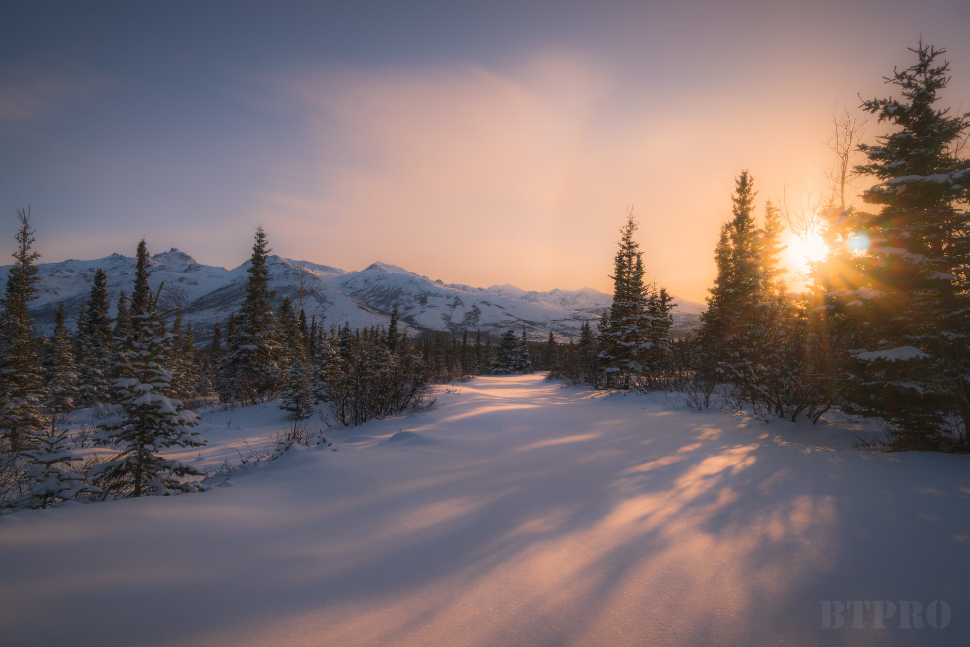 Sunset Near Denali National Park