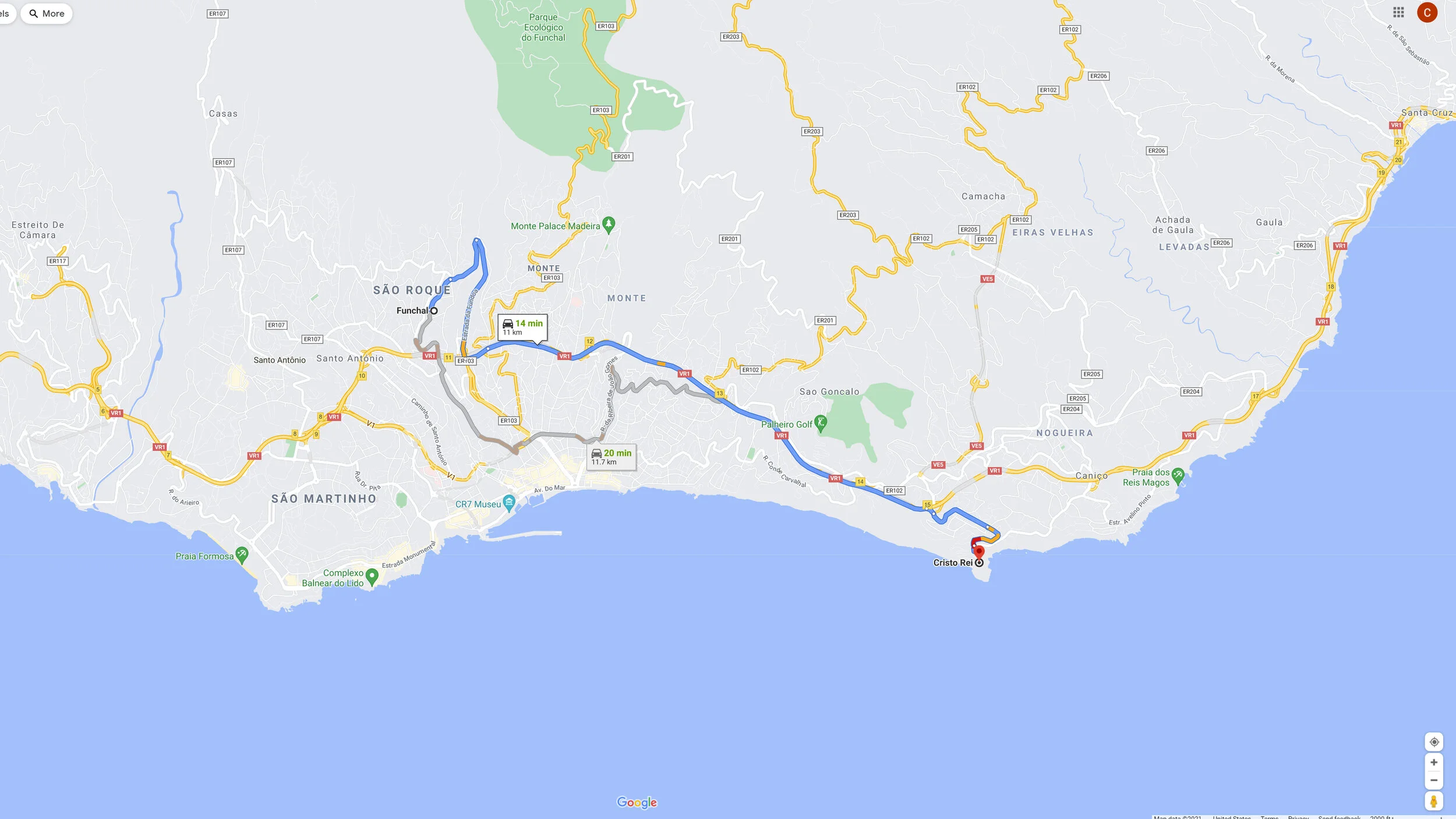 Cristo Rei Map