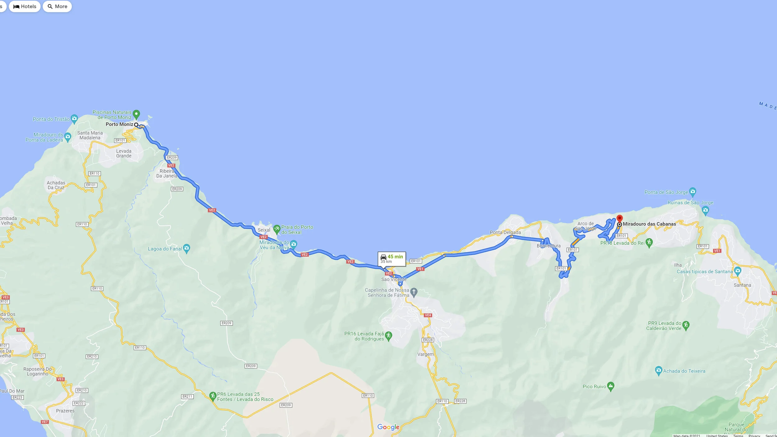 Miradoura Das Cabanas Map