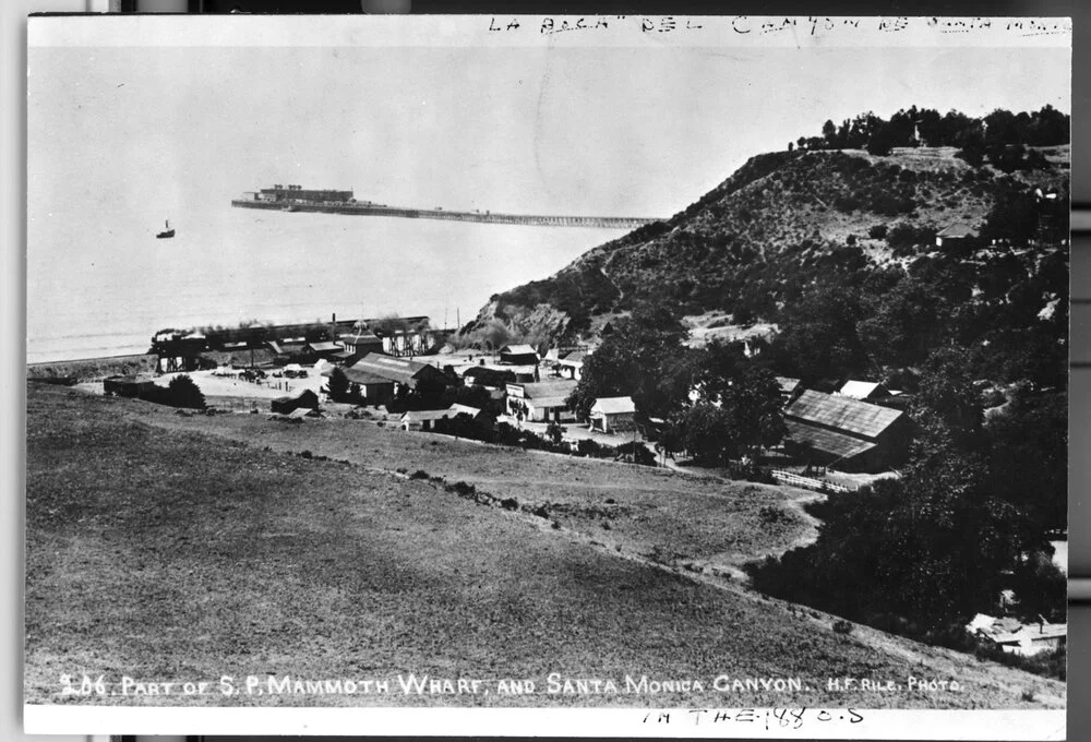 Santa Monica Canyon with the Long Wharf in the distance Young Family Collection