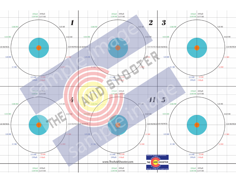 8.5x11 Targets (12) Mil — The Avid Shooter