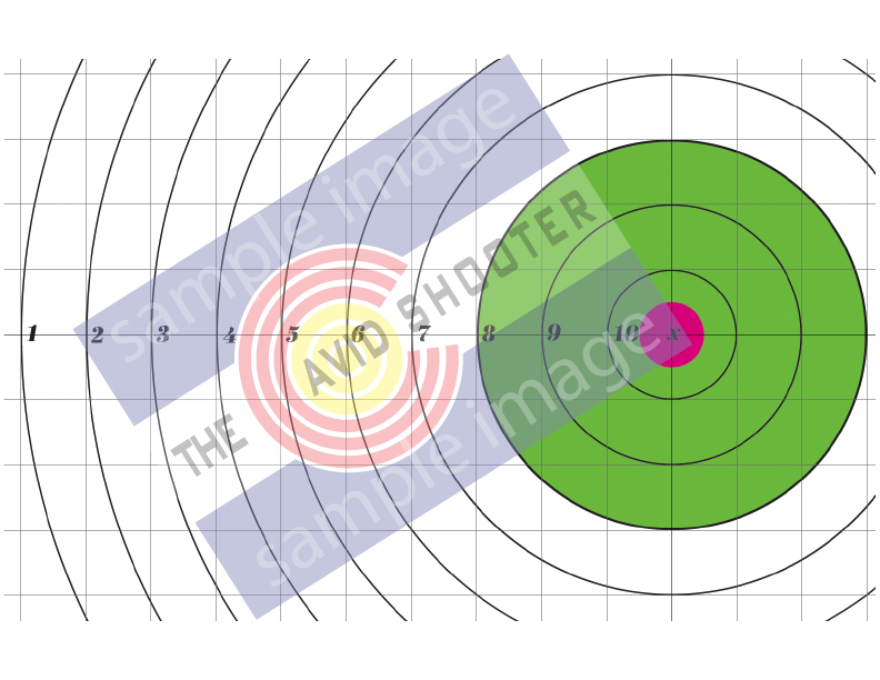 8.5x11 Targets (5) Mil (Score-3) — The Avid Shooter