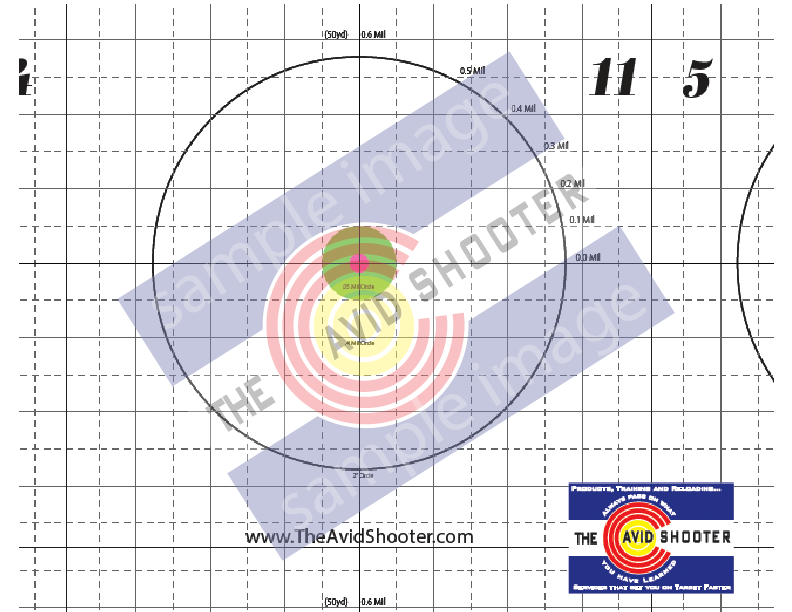 Bee Target 8.5x11 Targets (12) Mil — The Avid Shooter