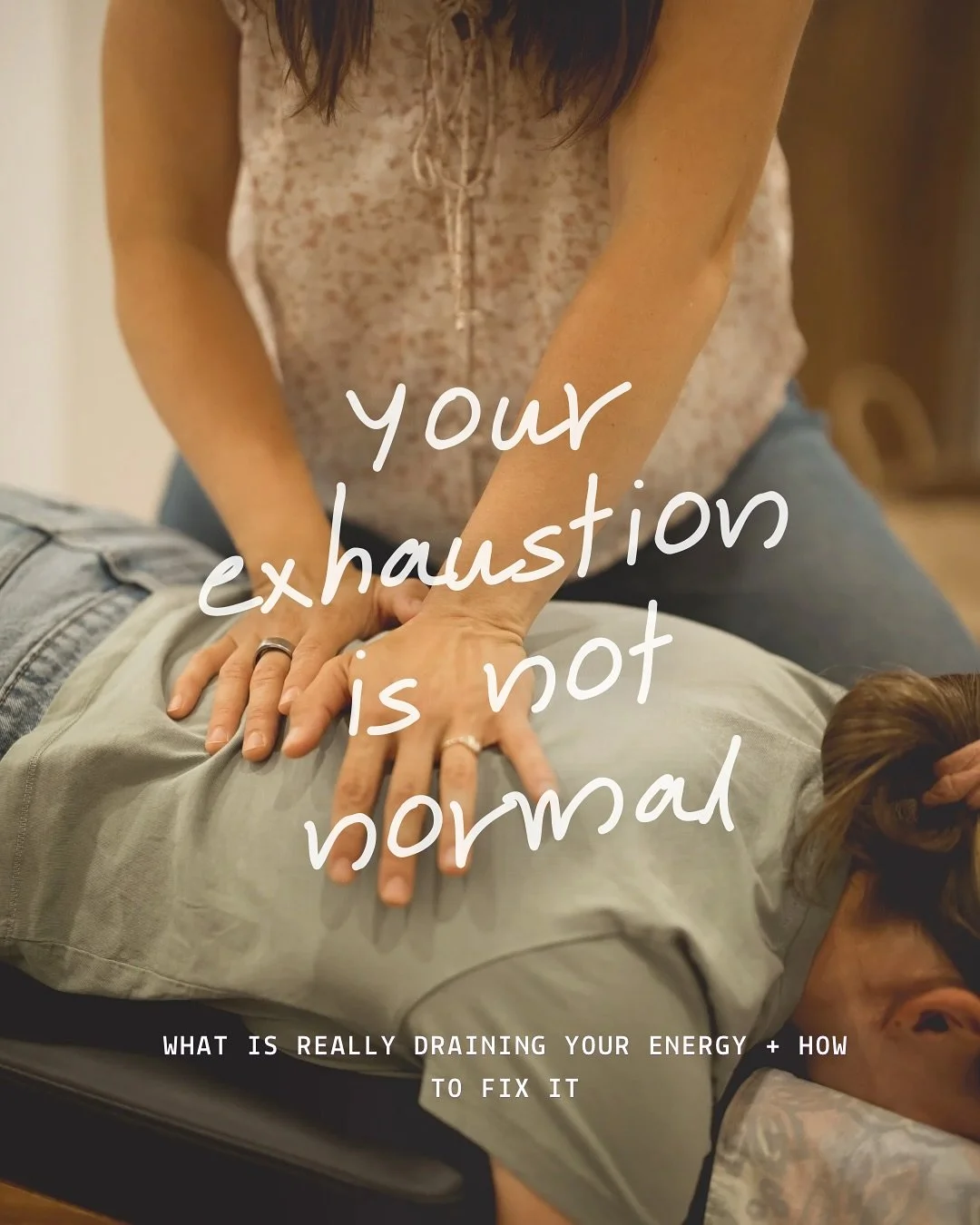 That bone-deep exhaustion isn&rsquo;t normal. It&rsquo;s not just &ldquo;part of being a parent&rdquo; or something you have to accept. 

Your body is designed to have sustainable energy throughout the day, but when your nervous system is overwhelmed