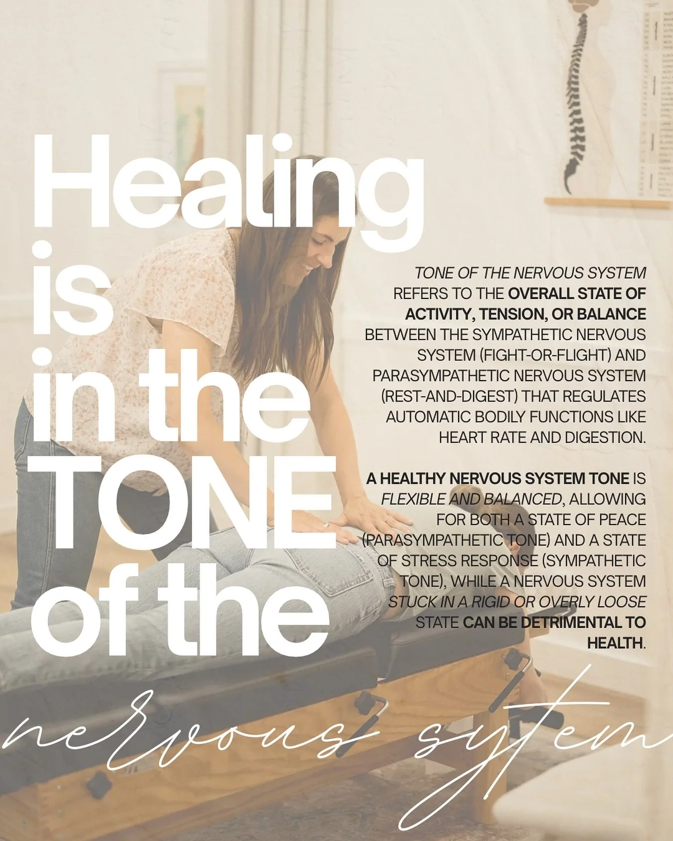 Nervous system tone is your body&rsquo;s natural rhythm of balance and adaptation. Think of it as the dance between your body&rsquo;s &ldquo;go&rdquo; mode (sympathetic) and your &ldquo;rest and restore&rdquo; mode (parasympathetic). This innate inte