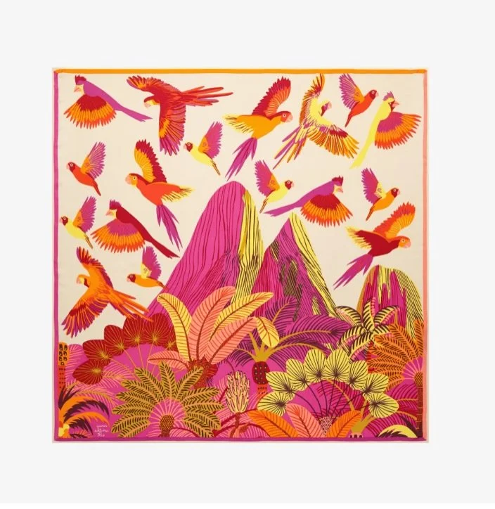Springtime scarves &amp; songbirds
The NEW collection of Inoui Editions scarves has just arrived at C&Ocirc;TE NORD (soon online)&hellip;
Silk/Modal squares are easy-care/wear  and the long soft cottons also wraparound for holiday time sarongs.

As i