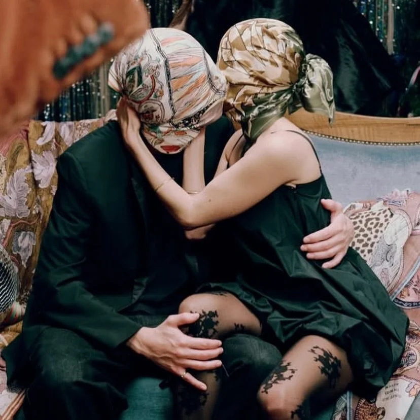 For Valentine&rsquo;s Day &hellip;by INOUI EDITIONS
Une Chance Inouie (an incredible chance) 

IE wonder-full graphics delight, as always.
These images fill the scarf with &lsquo;wrapture&rsquo;

The NEW Autumn Winter 2026 Scarves
have just arrived i