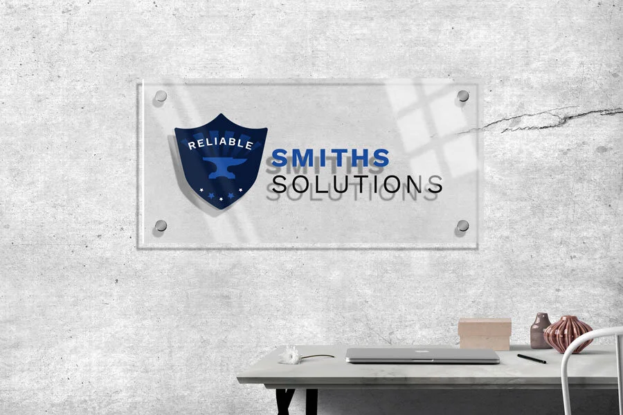 Custom Acrylic Plaque Business Lobby Sign