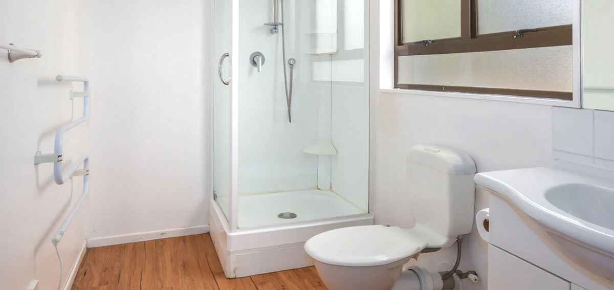 First downstairs bathroom