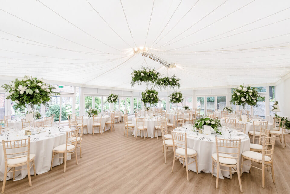 Marquee at Fulham Palace Wedding