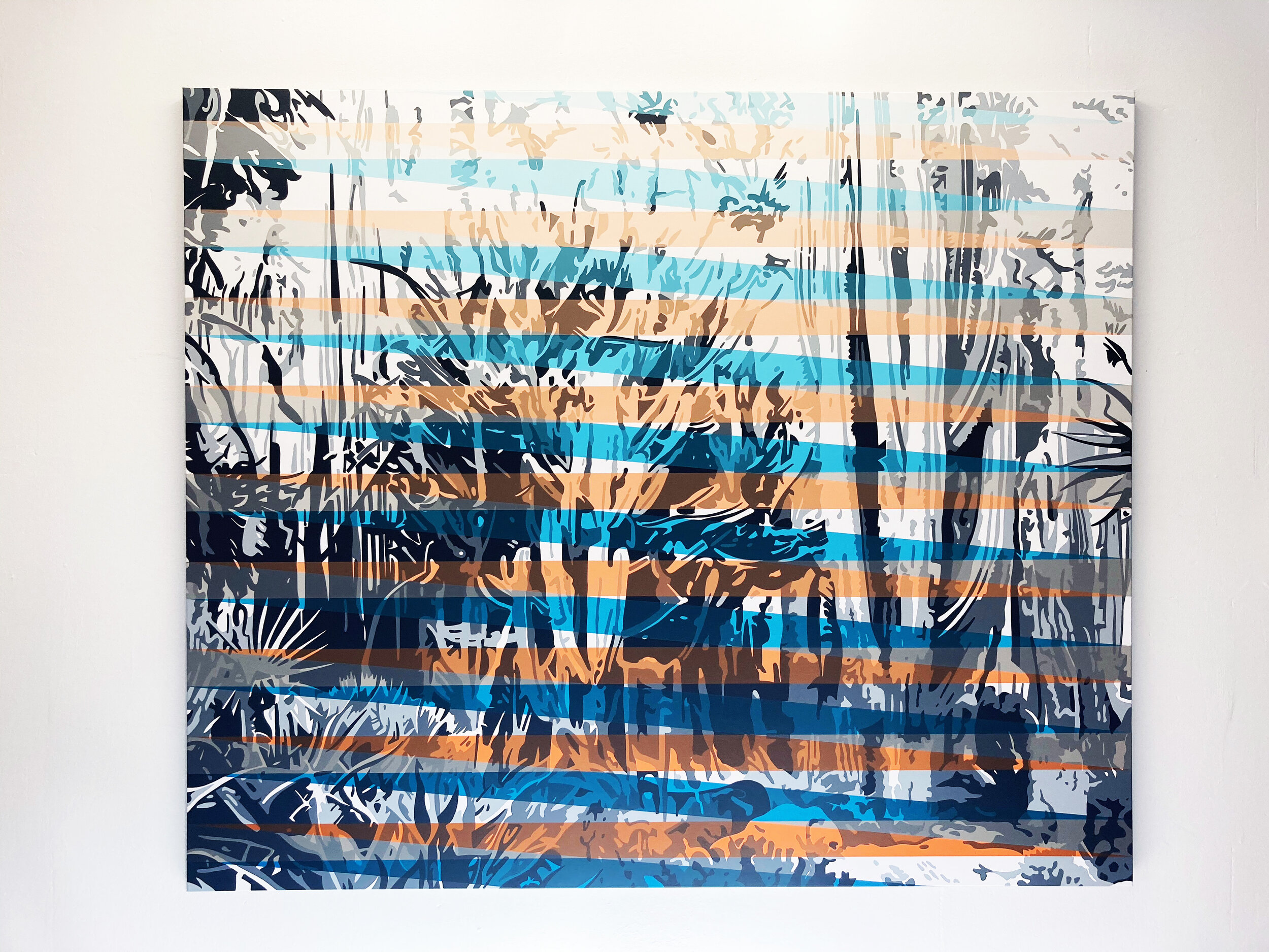 Blending Sources 2 Acrylic on Canvas 160 x 190 cm 2015