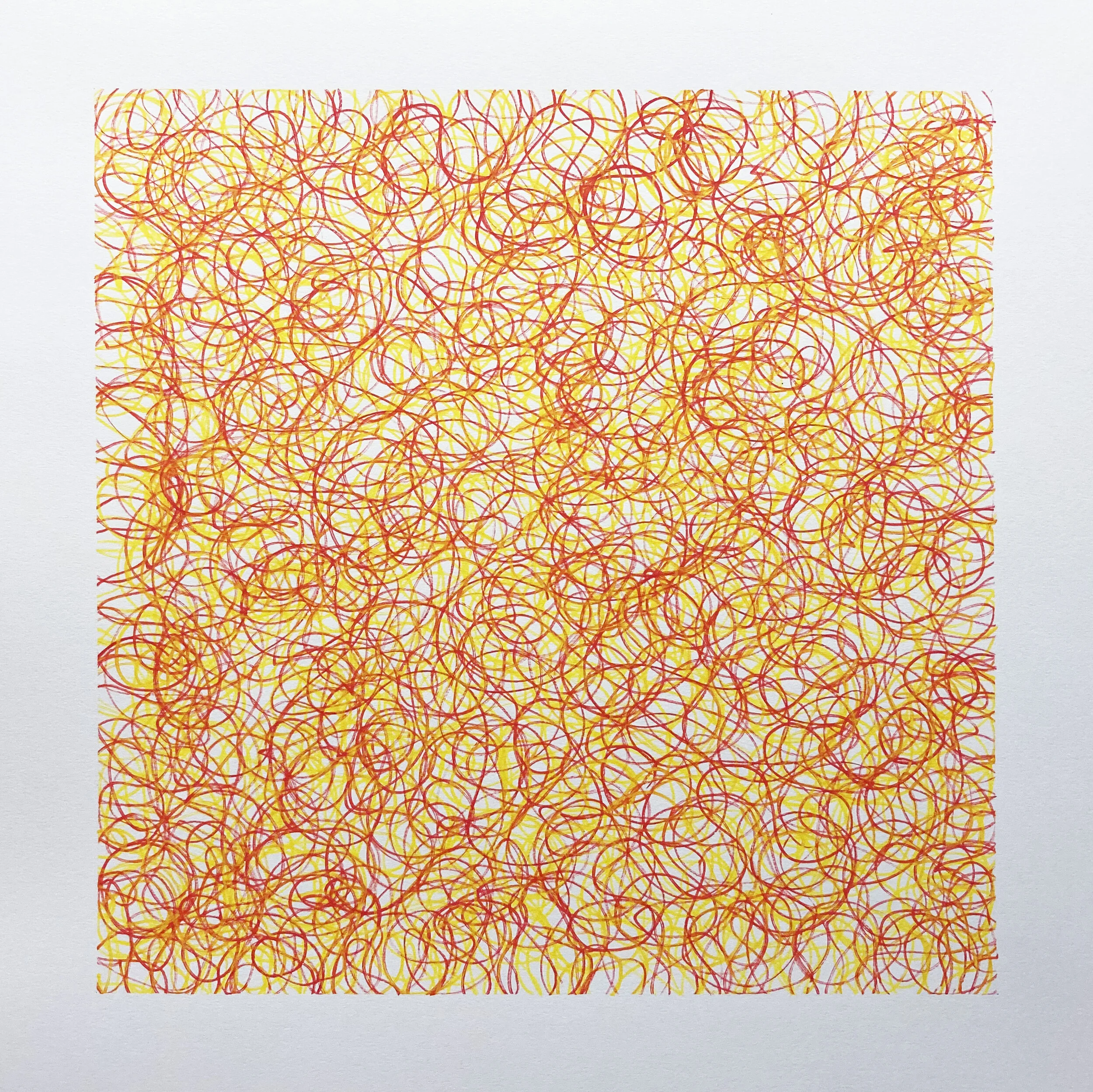  Untitled  Acrylic pen on paper   50 x 50 cm  2020     