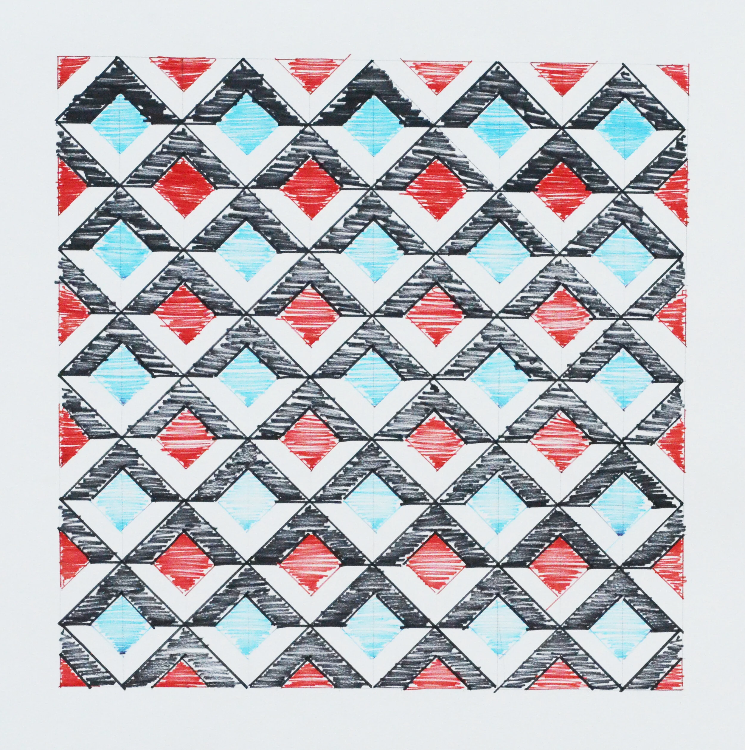  Untitled  Marker on paper  50 x 50 cm  2020     