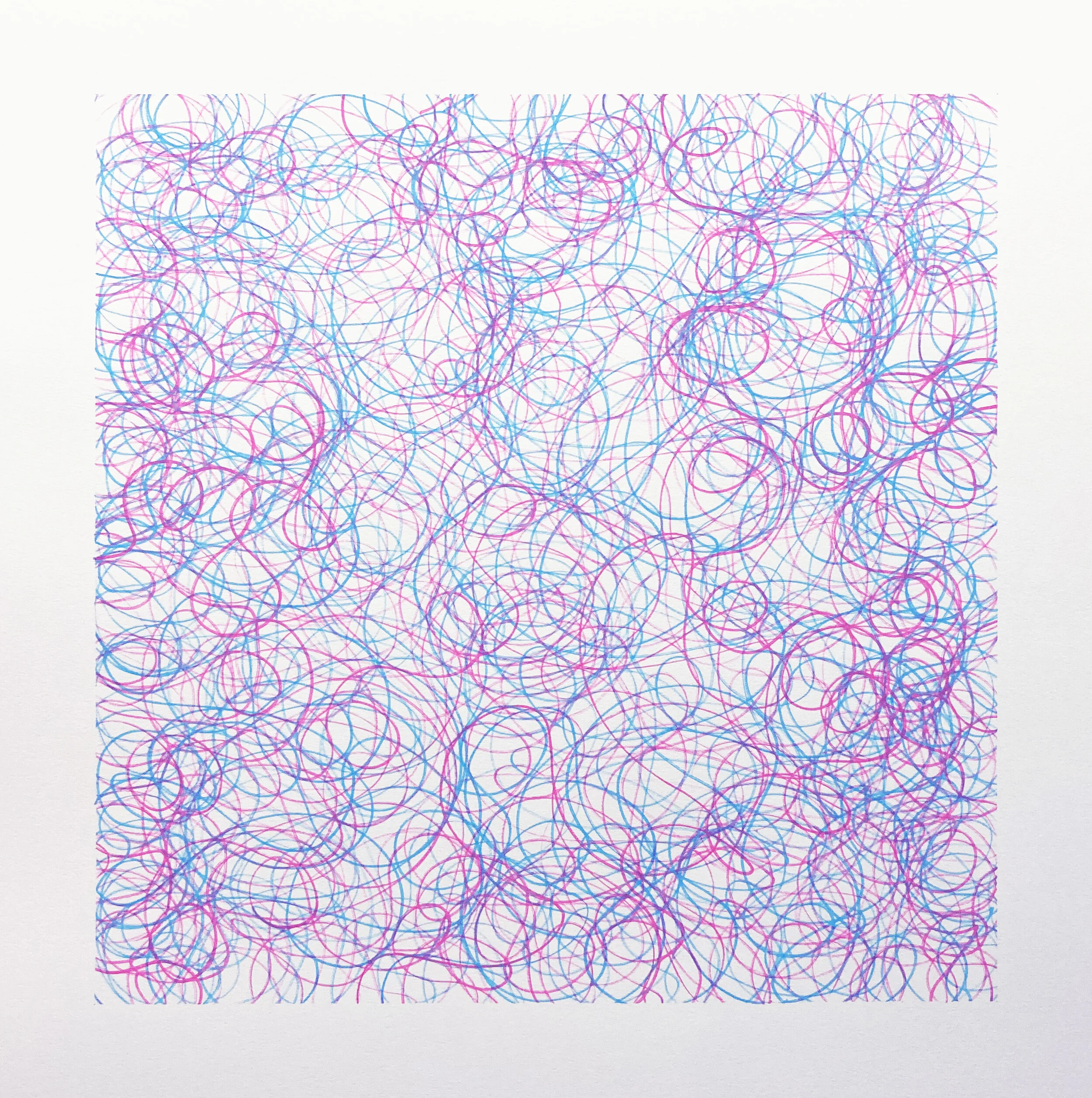  Untitled    Acrylic pen on paper     50 x 50 cm    2020 