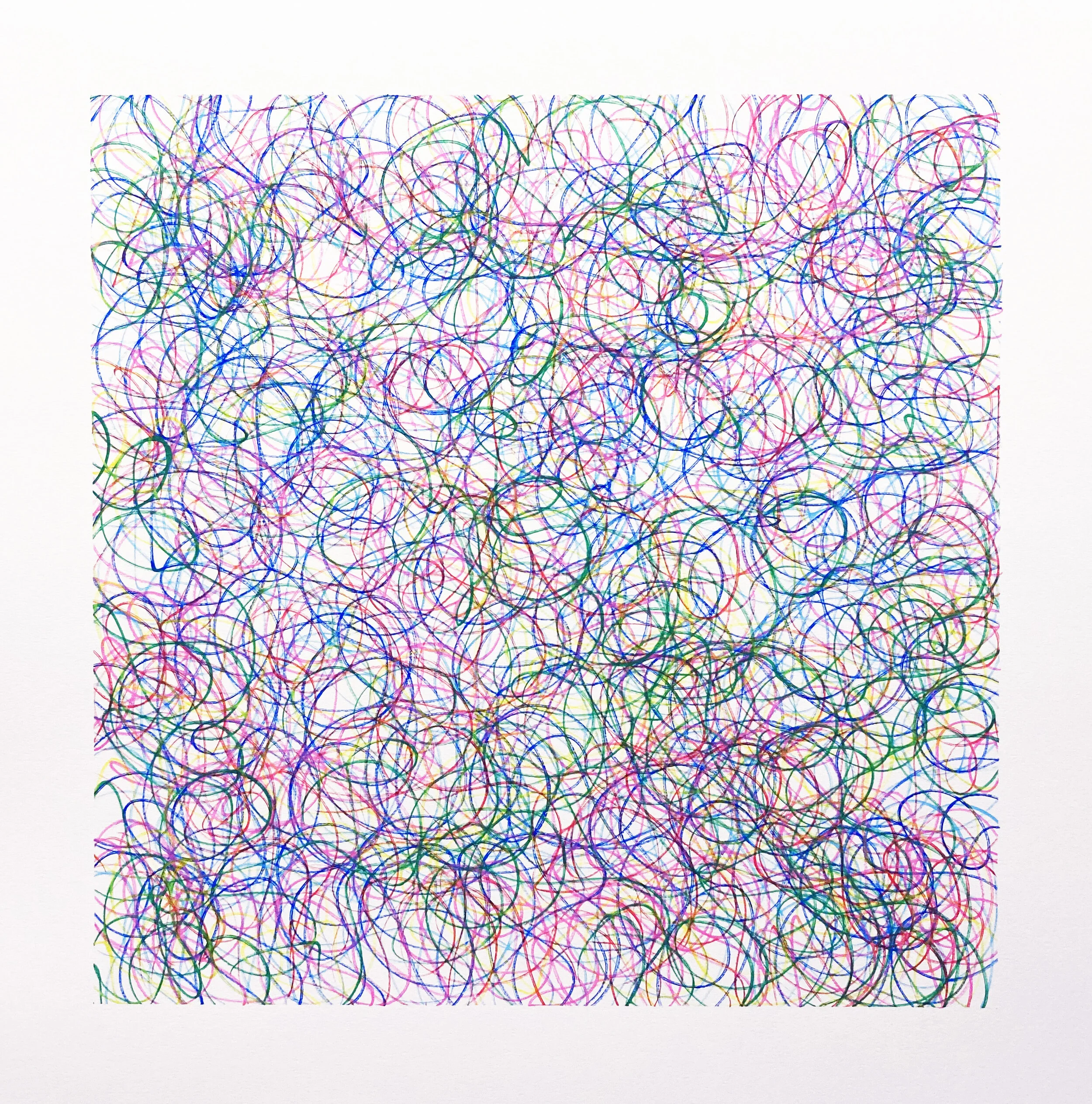  Untitled    Acrylic pen on paper     50 x 50 cm    2020 