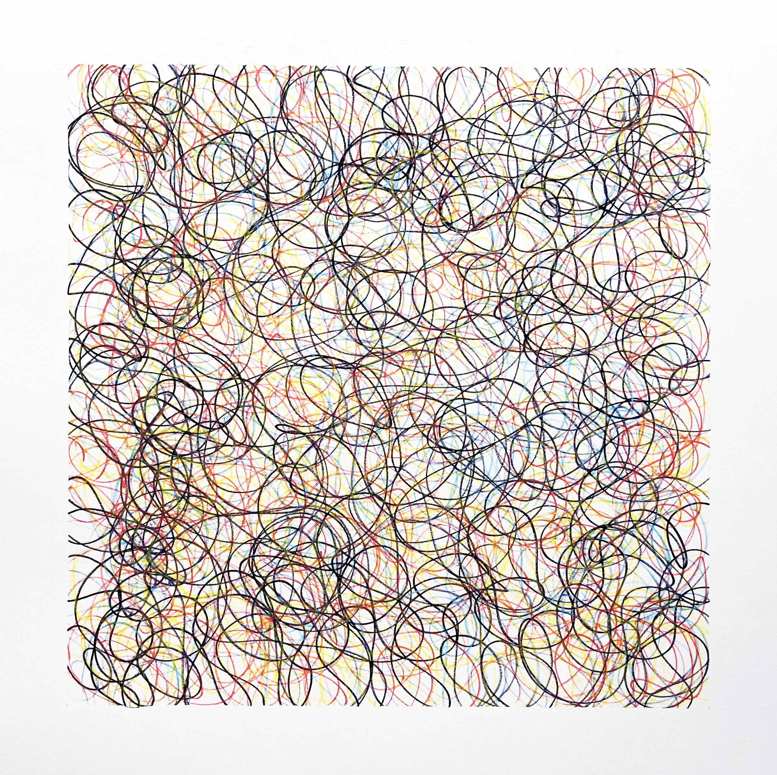  Untitled    Acrylic pen on paper     50 x 50 cm    2020 